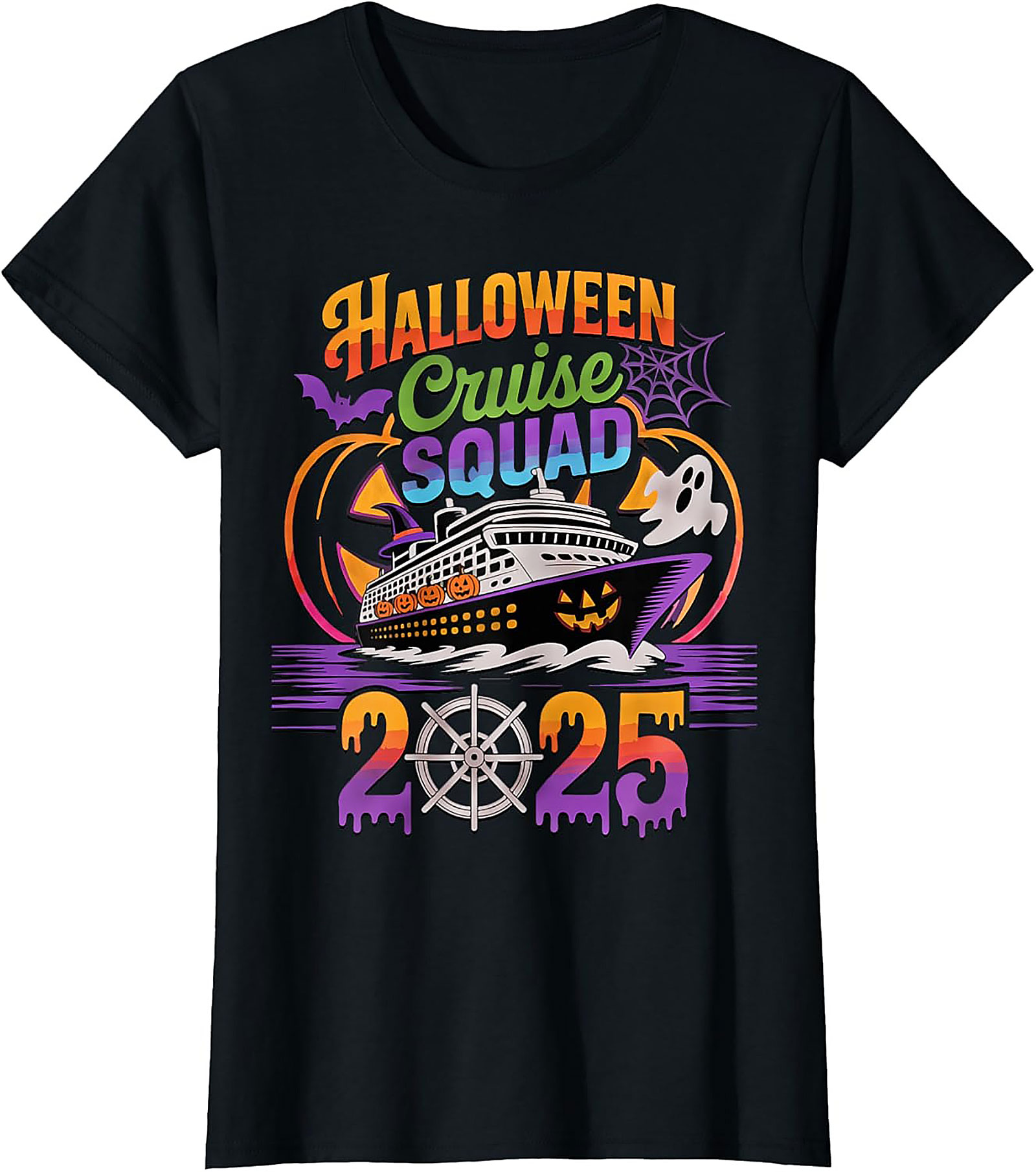 Halloween Cruise Squad 2025 Tee | Spooky Vacation Shirt Gift