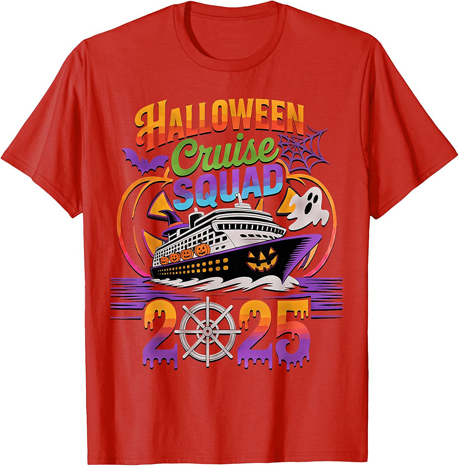 Halloween Cruise Squad 2025 Tee | Spooky Vacation Shirt Gift
