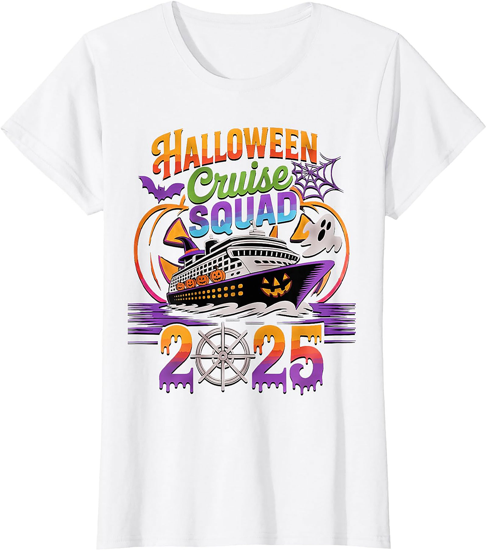 Halloween Cruise Squad 2025 Tee | Spooky Vacation Shirt Gift