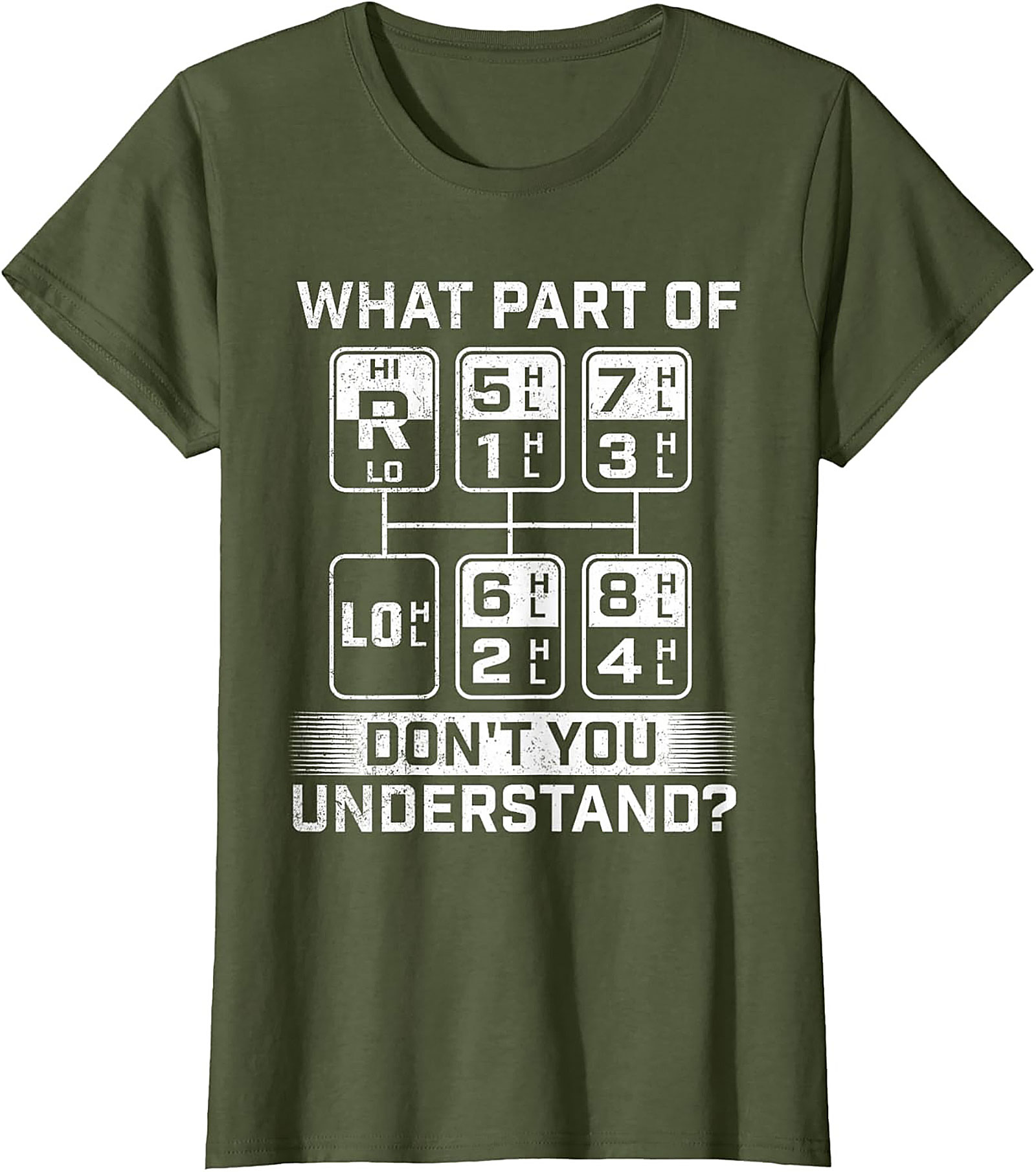 What Part Don’t You Understand Truck Driver Graphic Tee | Semi Truck Shift Pattern Shirt