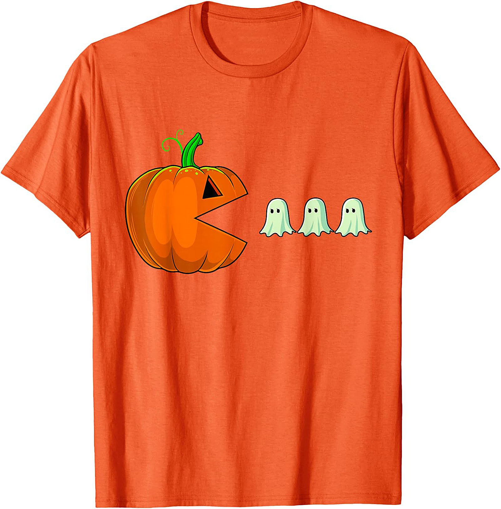 Funny Halloween Gaming T-shirt | Pumpkin Pac-Man Tee