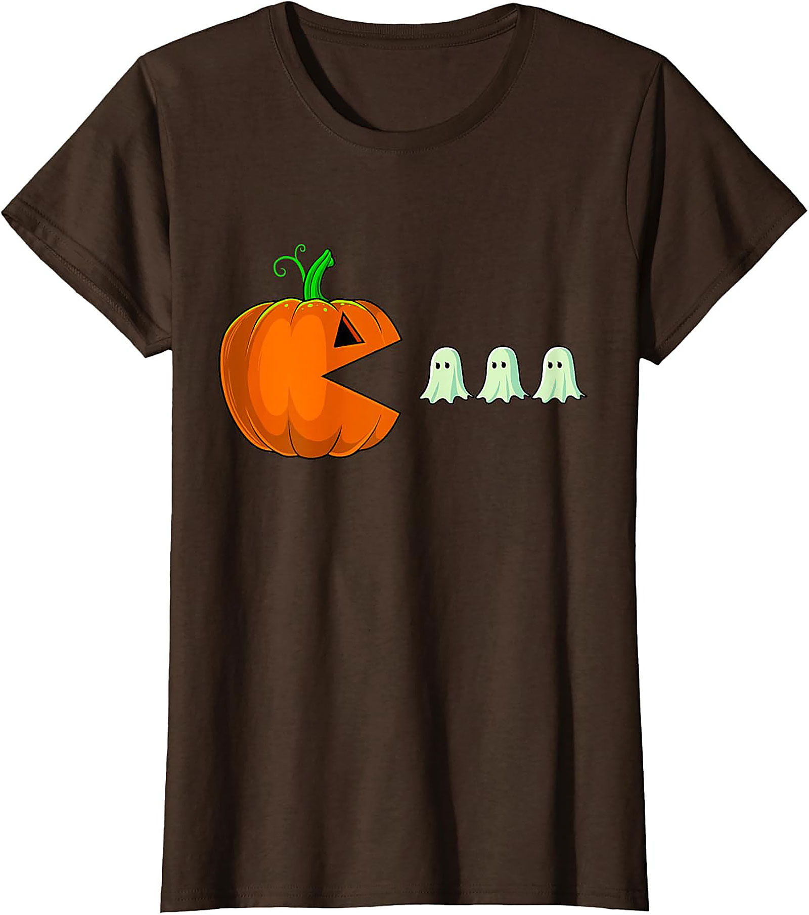 Funny Halloween Gaming T-shirt | Pumpkin Pac-Man Tee