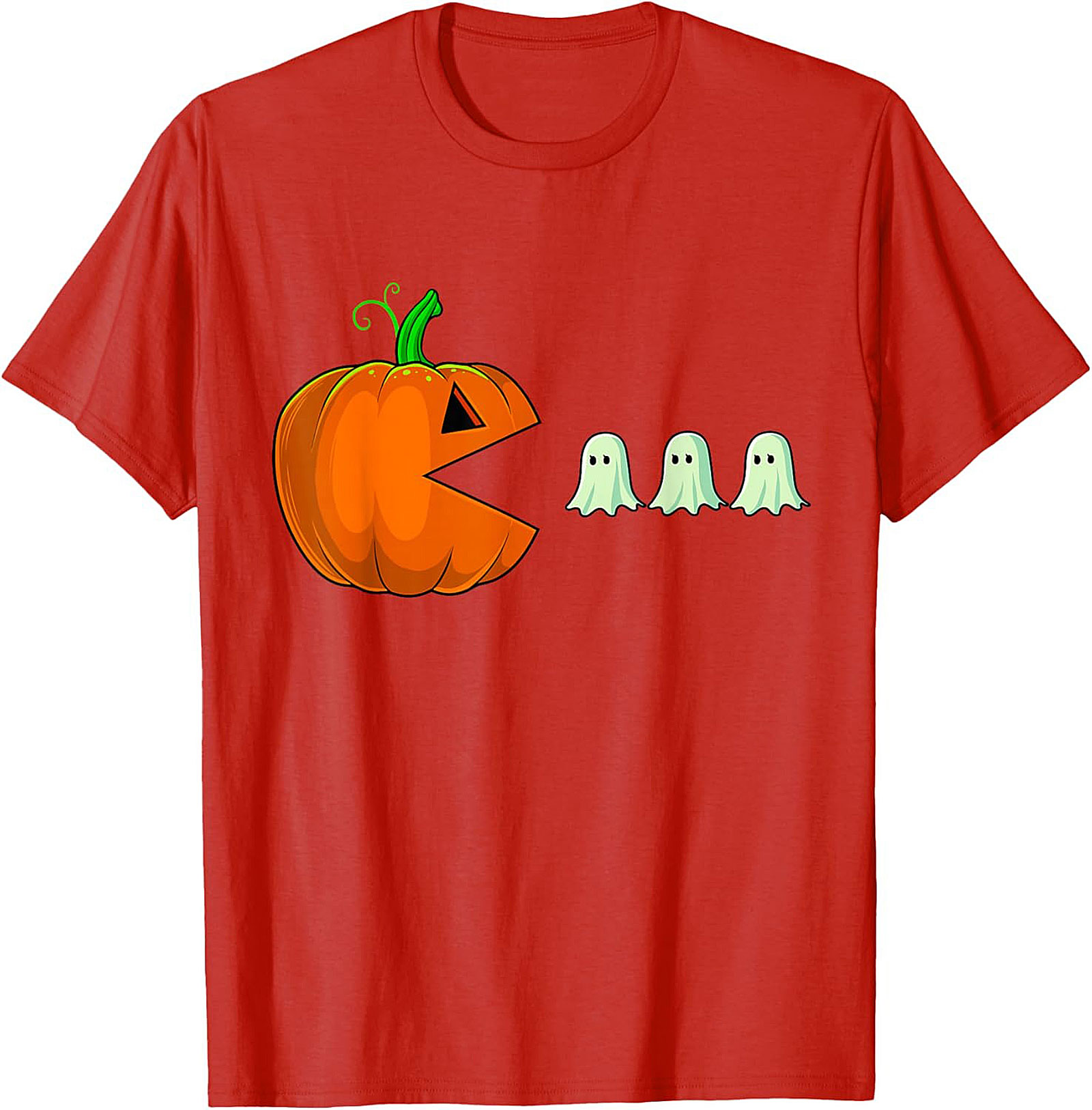 Funny Halloween Gaming T-shirt | Pumpkin Pac-Man Tee