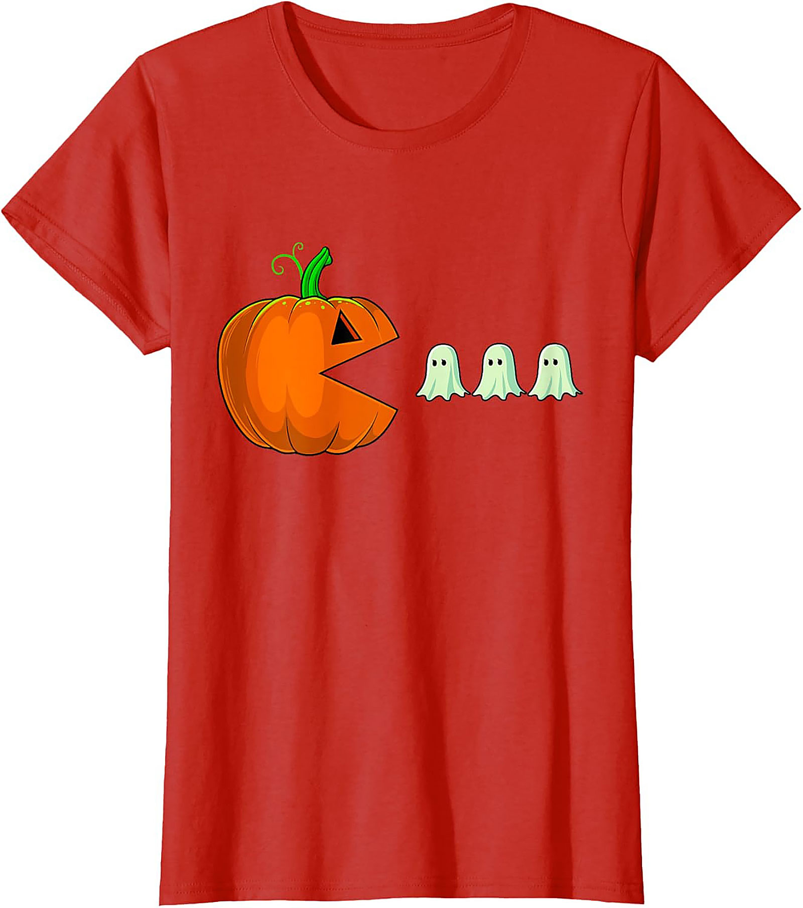 Funny Halloween Gaming T-shirt | Pumpkin Pac-Man Tee