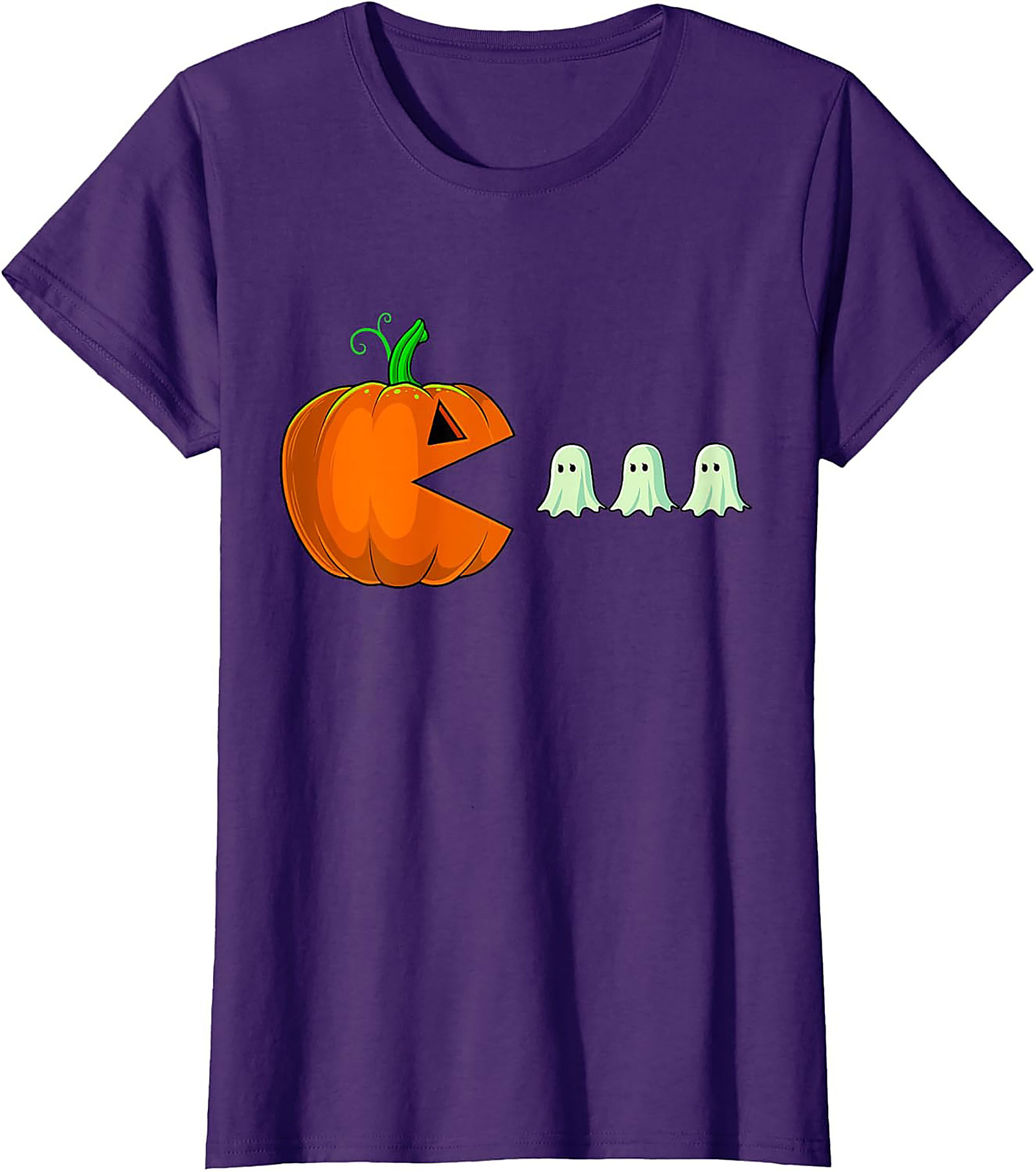 Funny Halloween Gaming T-shirt | Pumpkin Pac-Man Tee