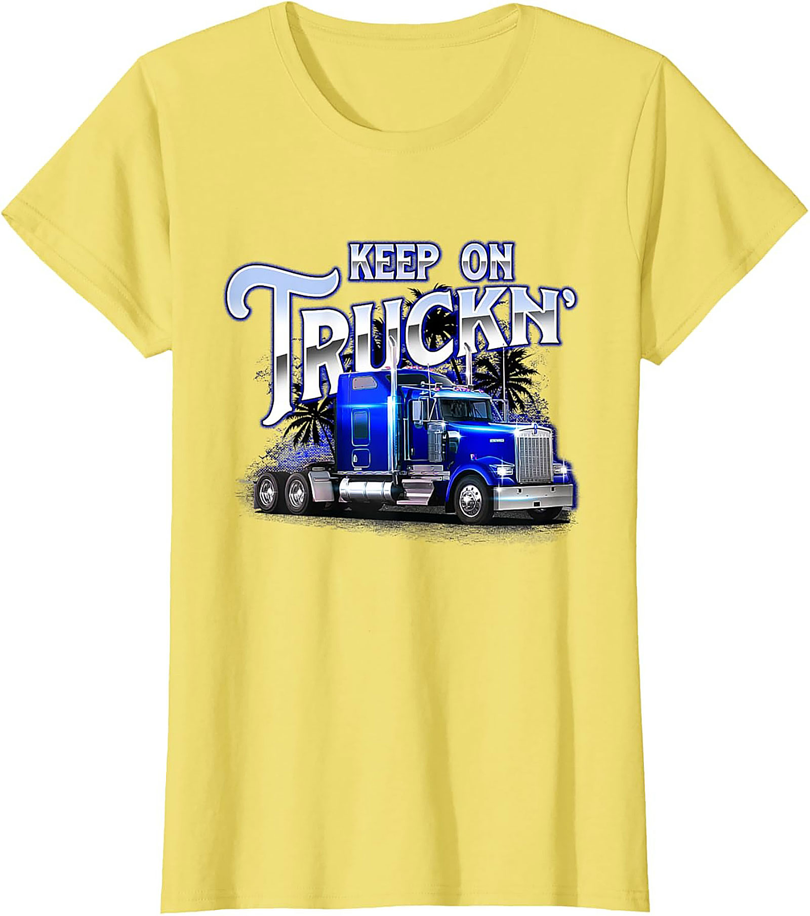 Keep On Truckin' Big Rig Truck Driver T-Shirt | Classic Semi-Truck Graphic Tee