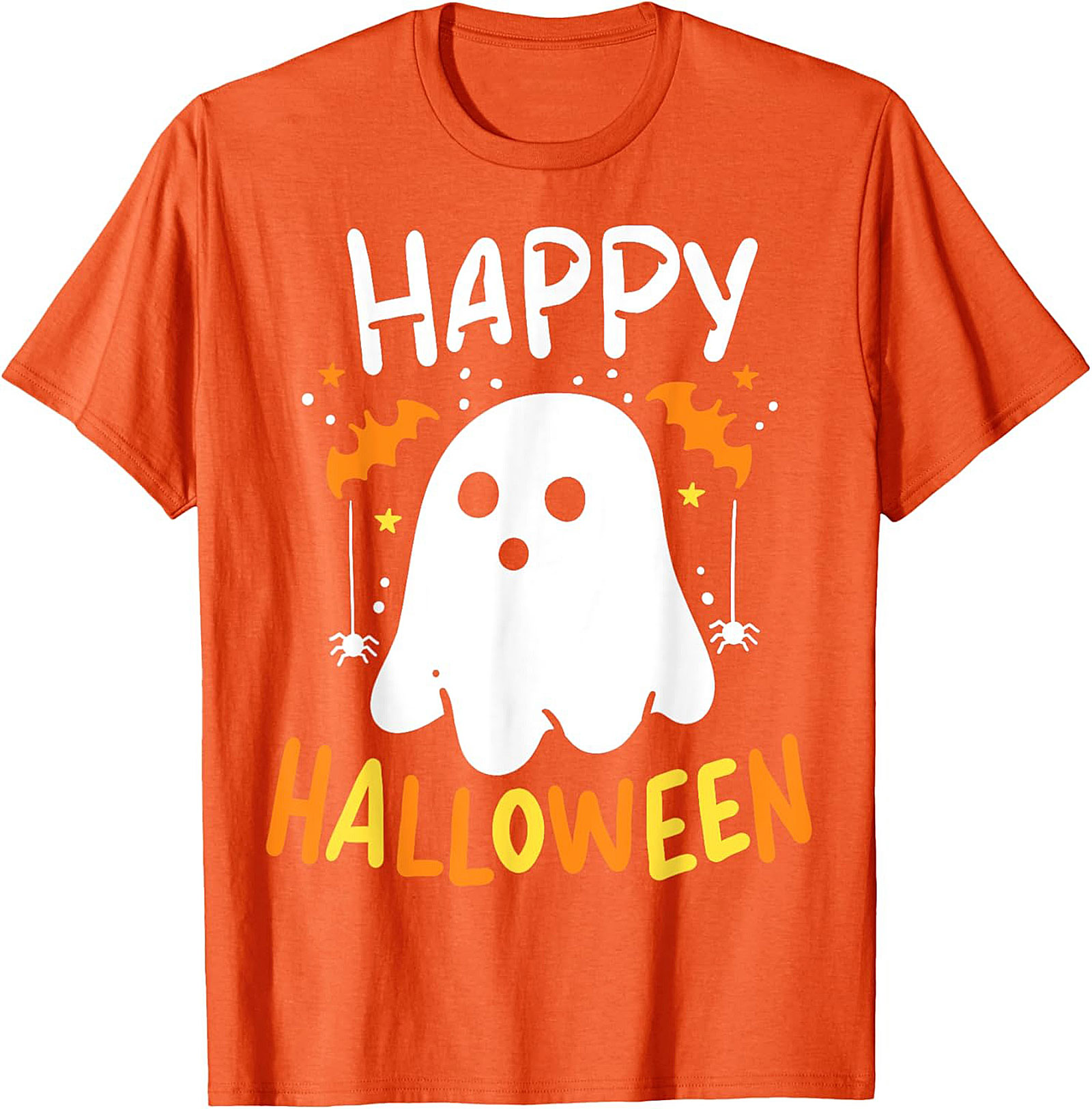 Cute Ghost Happy Halloween Graphic Tee | Funny Unisex Shirt