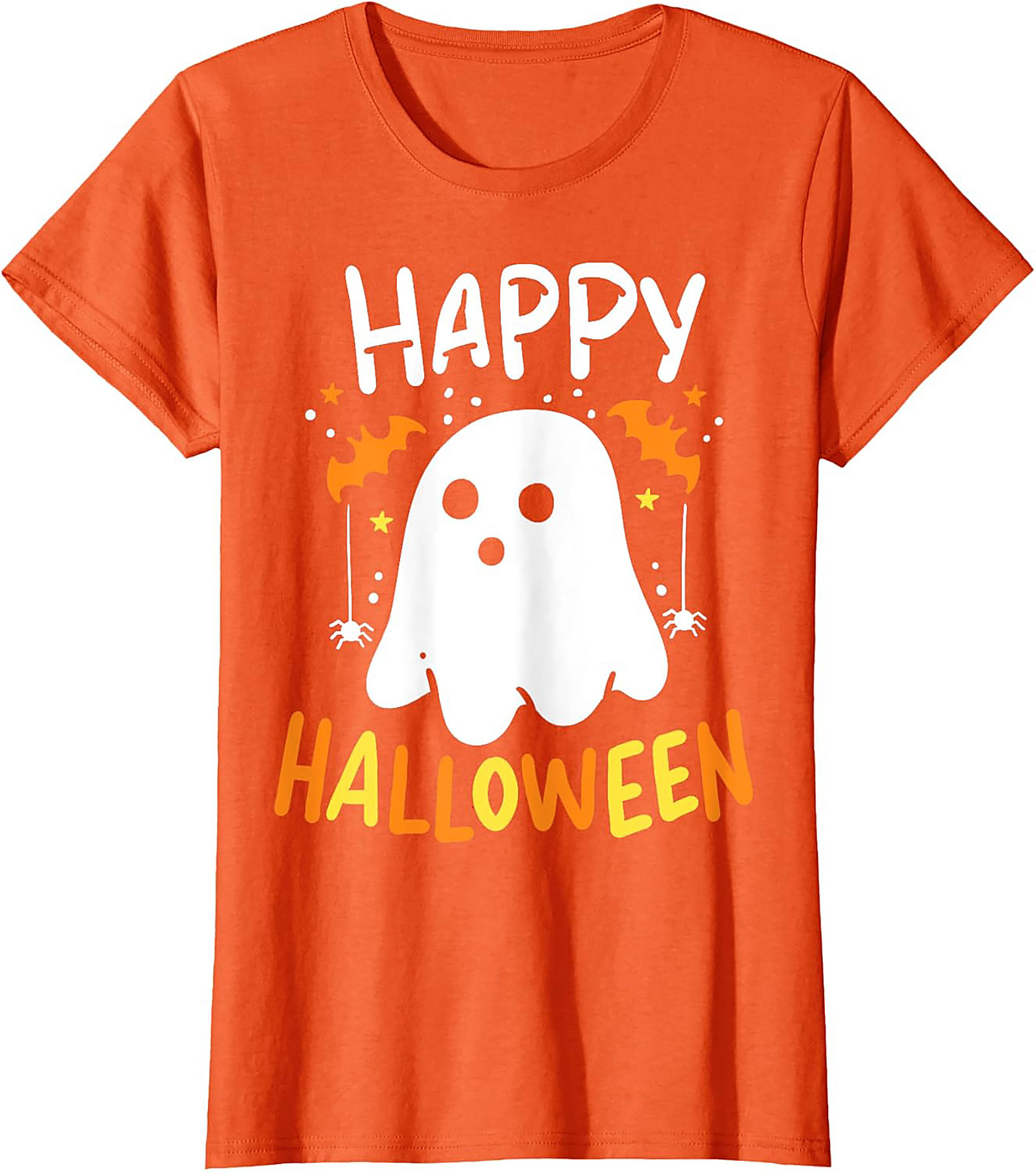Cute Ghost Happy Halloween Graphic Tee | Funny Unisex Shirt