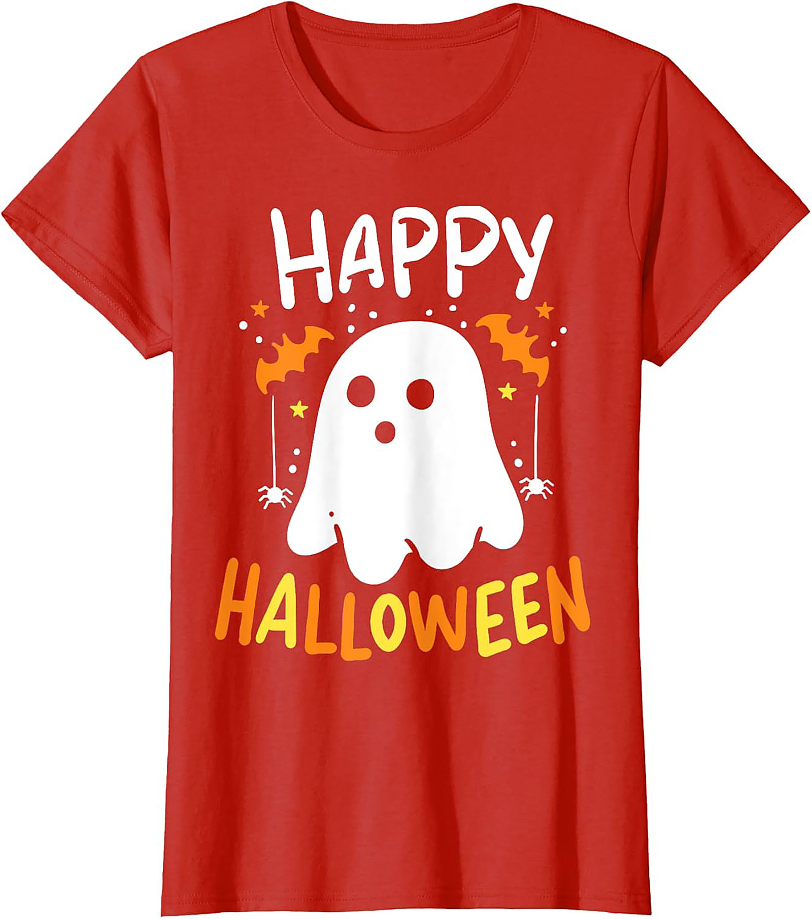 Cute Ghost Happy Halloween Graphic Tee | Funny Unisex Shirt
