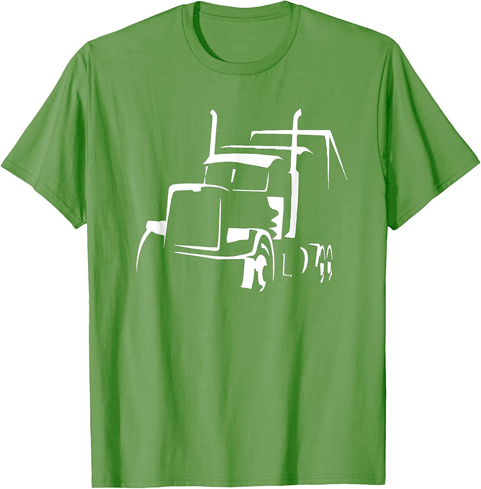 Classic Semi-Truck Driver Silhouette Trucker Graphic Tee