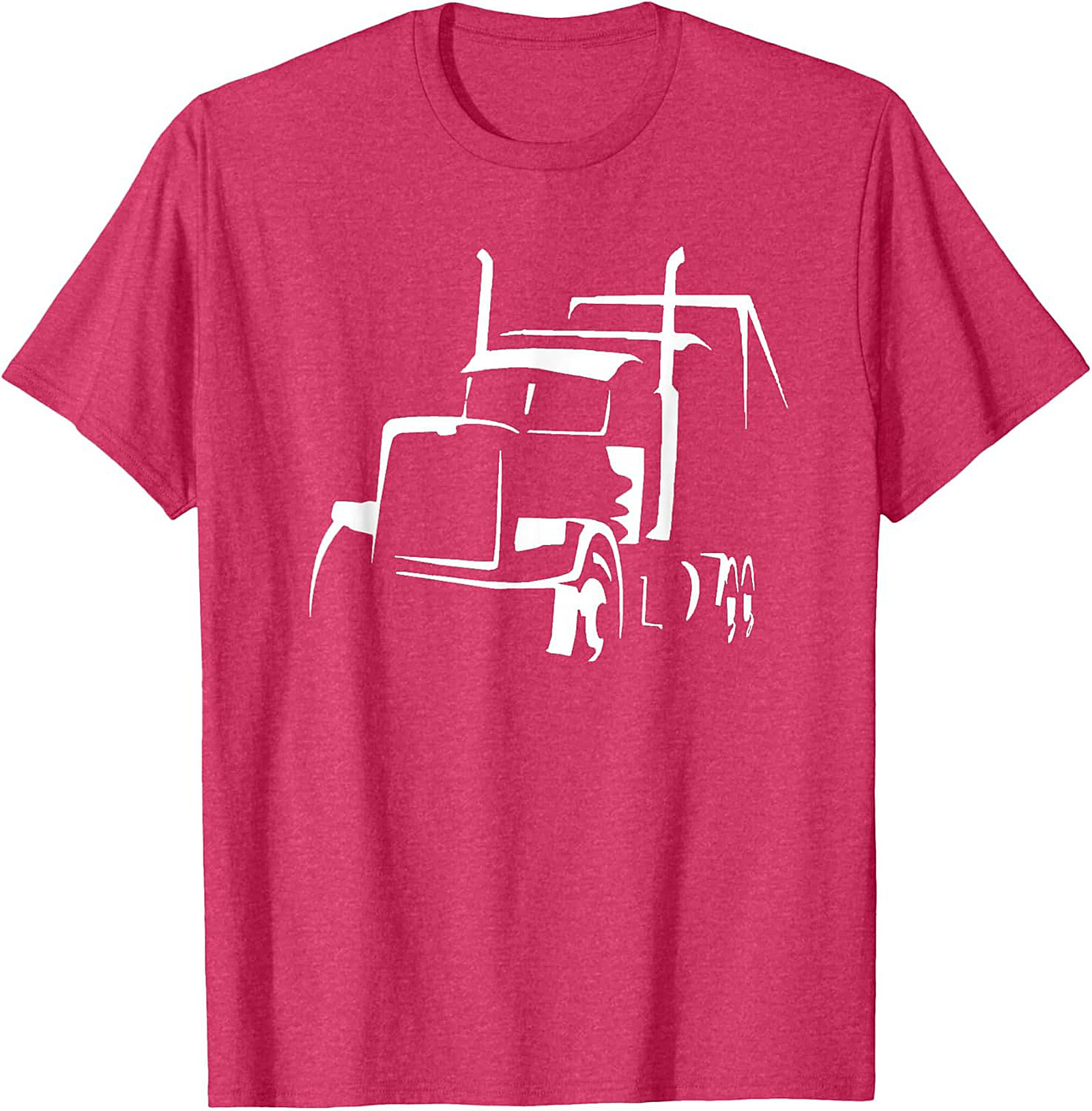 Classic Semi-Truck Driver Silhouette Trucker Graphic Tee