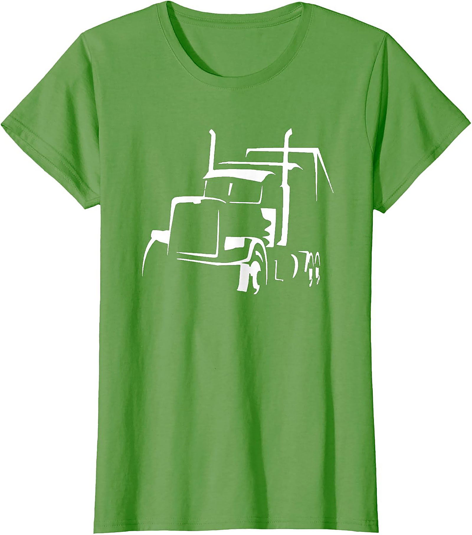 Classic Semi-Truck Driver Silhouette Trucker Graphic Tee