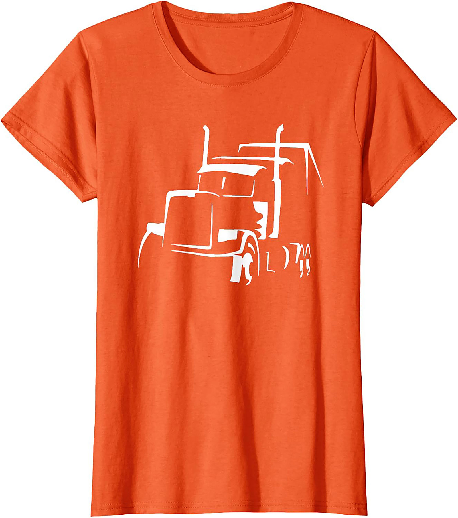 Classic Semi-Truck Driver Silhouette Trucker Graphic Tee