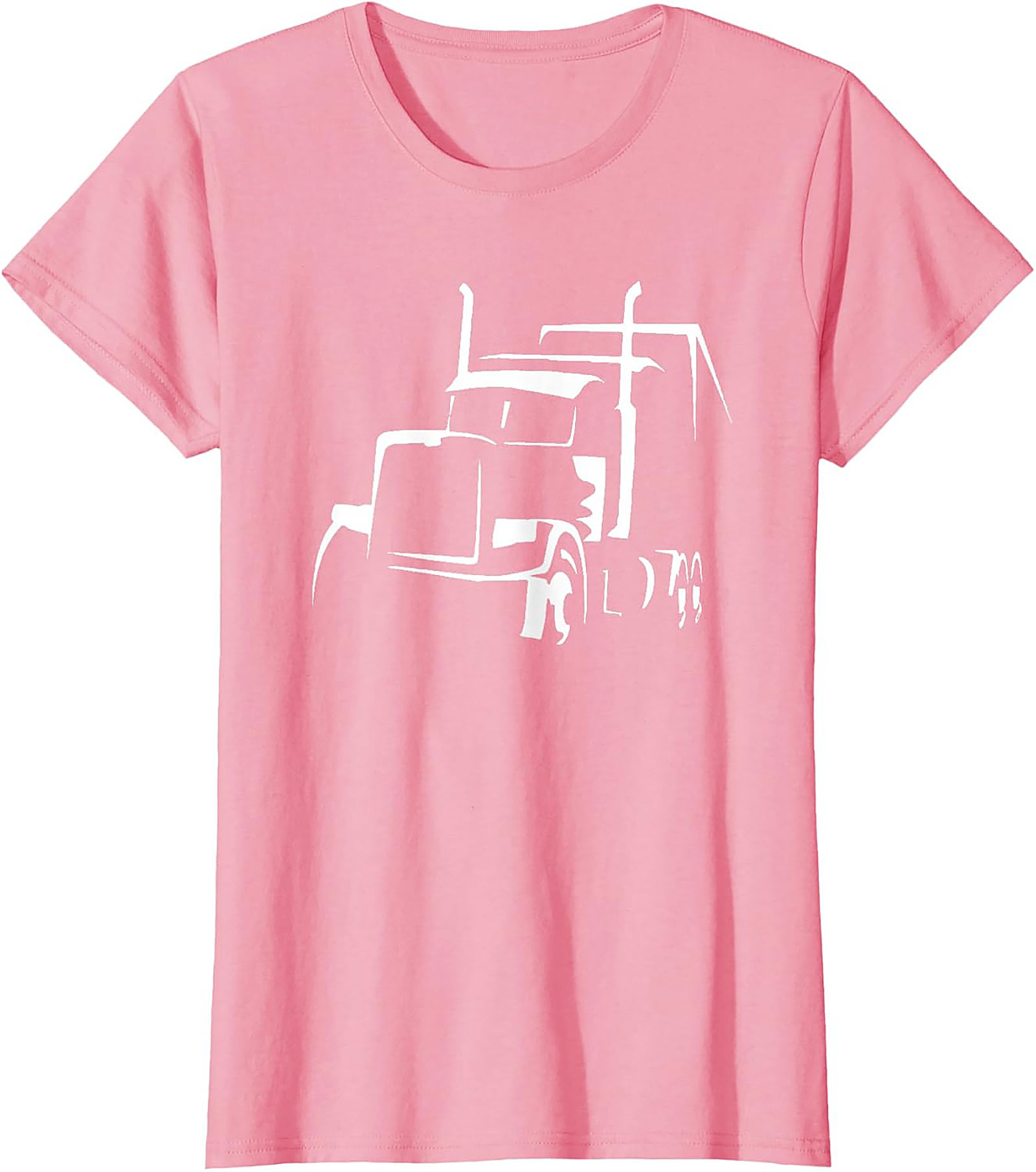 Classic Semi-Truck Driver Silhouette Trucker Graphic Tee