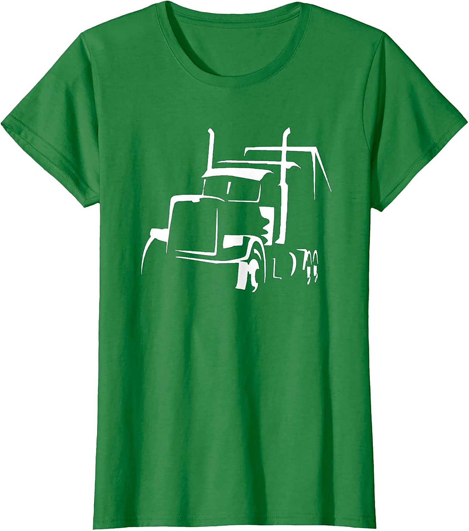 Classic Semi-Truck Driver Silhouette Trucker Graphic Tee