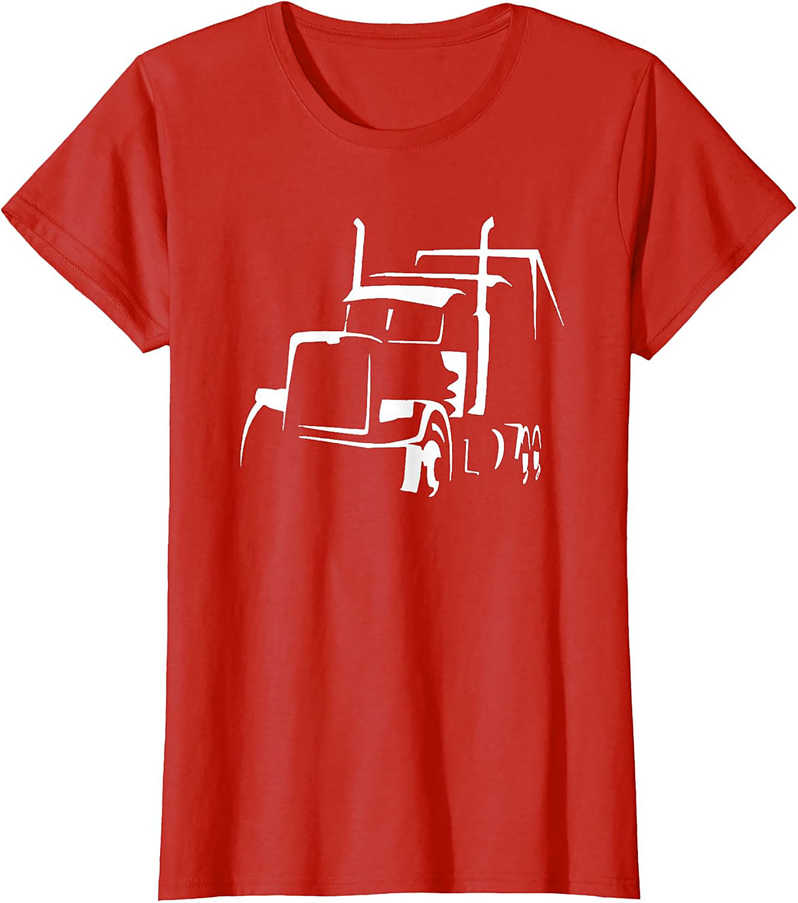 Classic Semi-Truck Driver Silhouette Trucker Graphic Tee