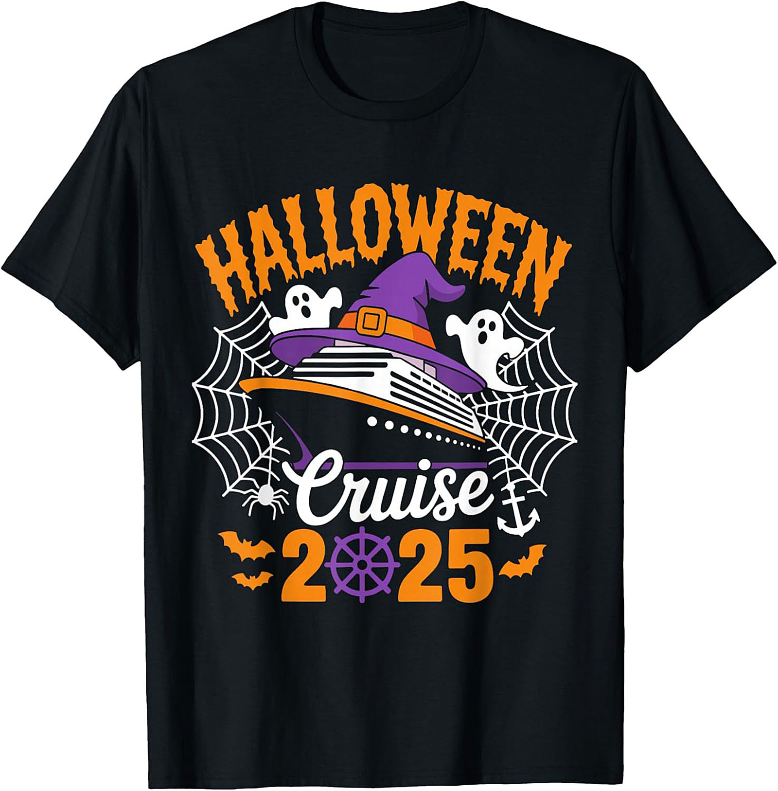 Halloween Cruise 2025 T-Shirt | Funny Vacation Graphic Tee