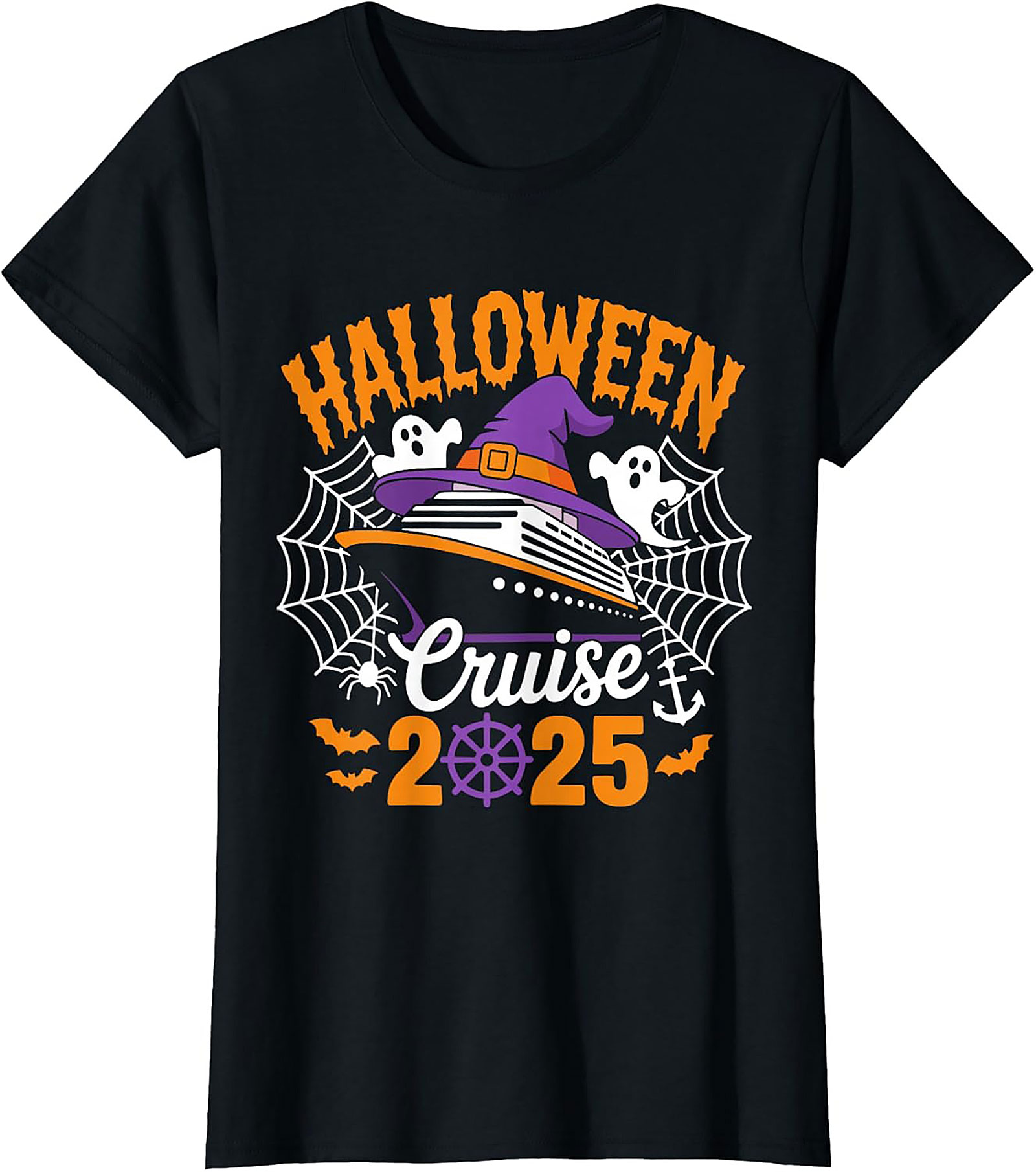 Halloween Cruise 2025 T-Shirt | Funny Vacation Graphic Tee