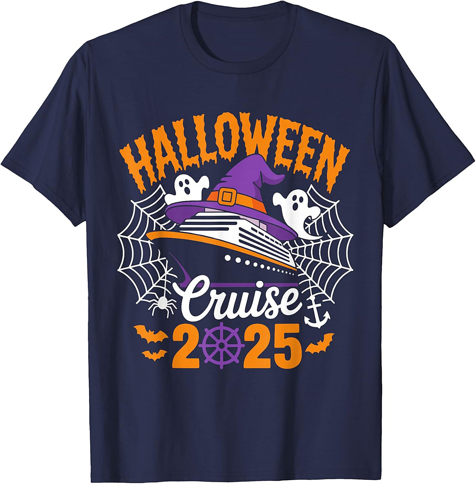 Halloween Cruise 2025 T-Shirt | Funny Vacation Graphic Tee