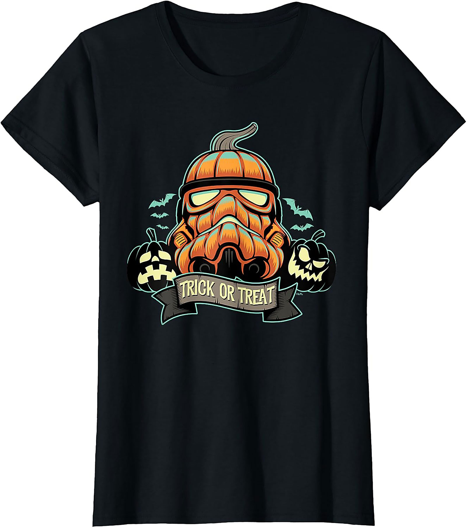 Pumpkin Trooper Trick or Treat Halloween Graphic Tee
