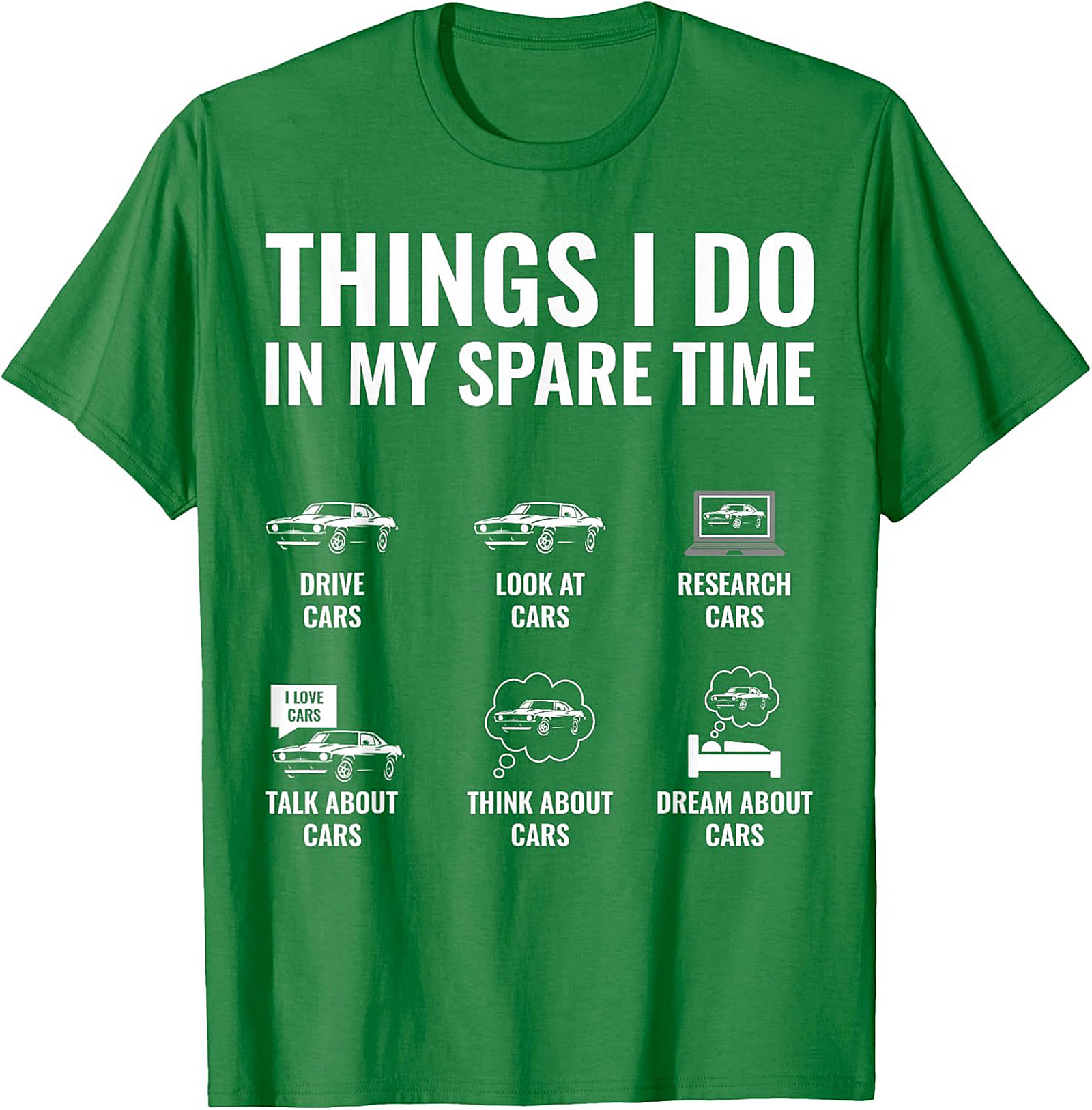 Funny Muscle Car Graphic Tee Classic Car Lover Shirt