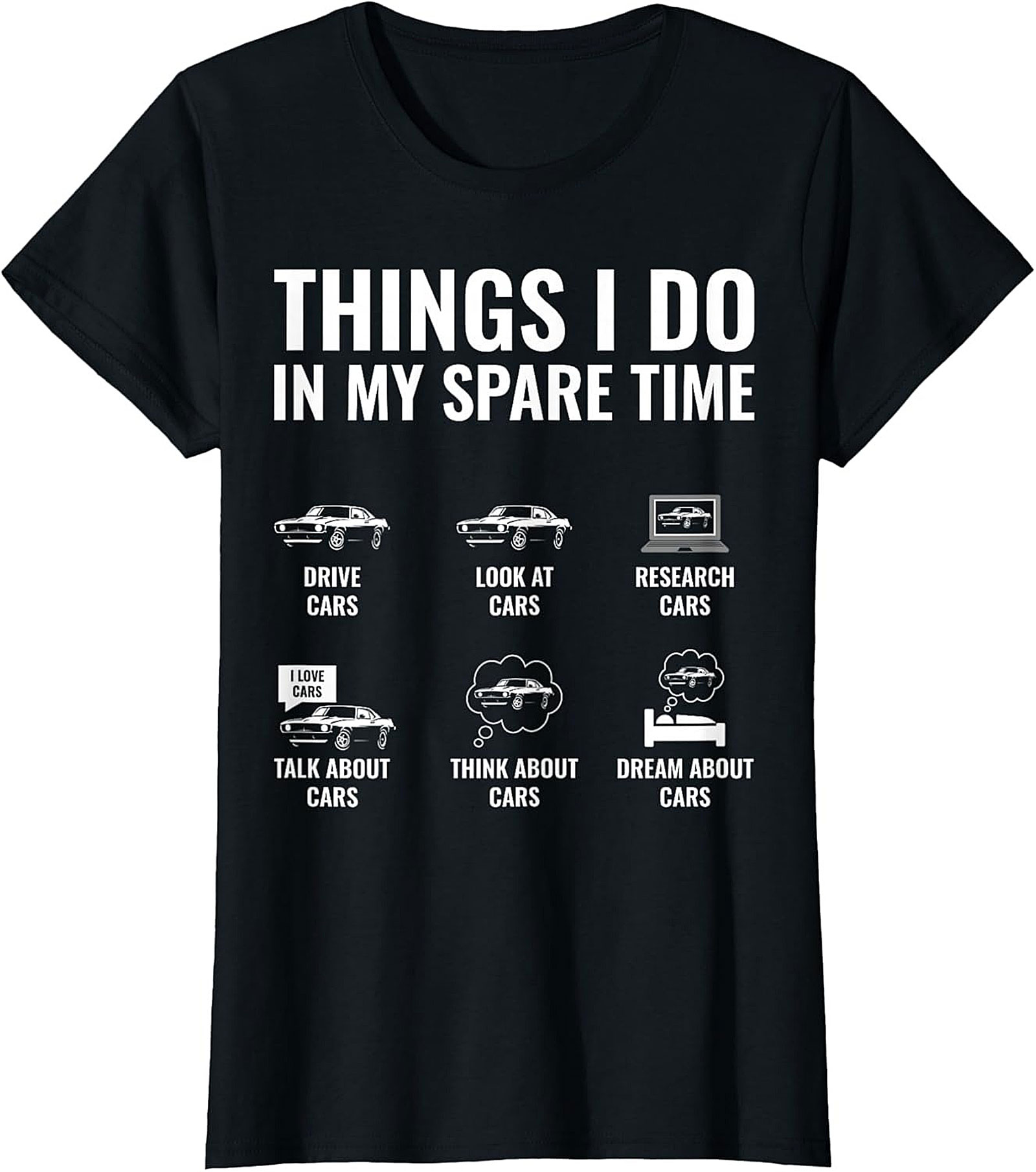 Funny Muscle Car Graphic Tee Classic Car Lover Shirt