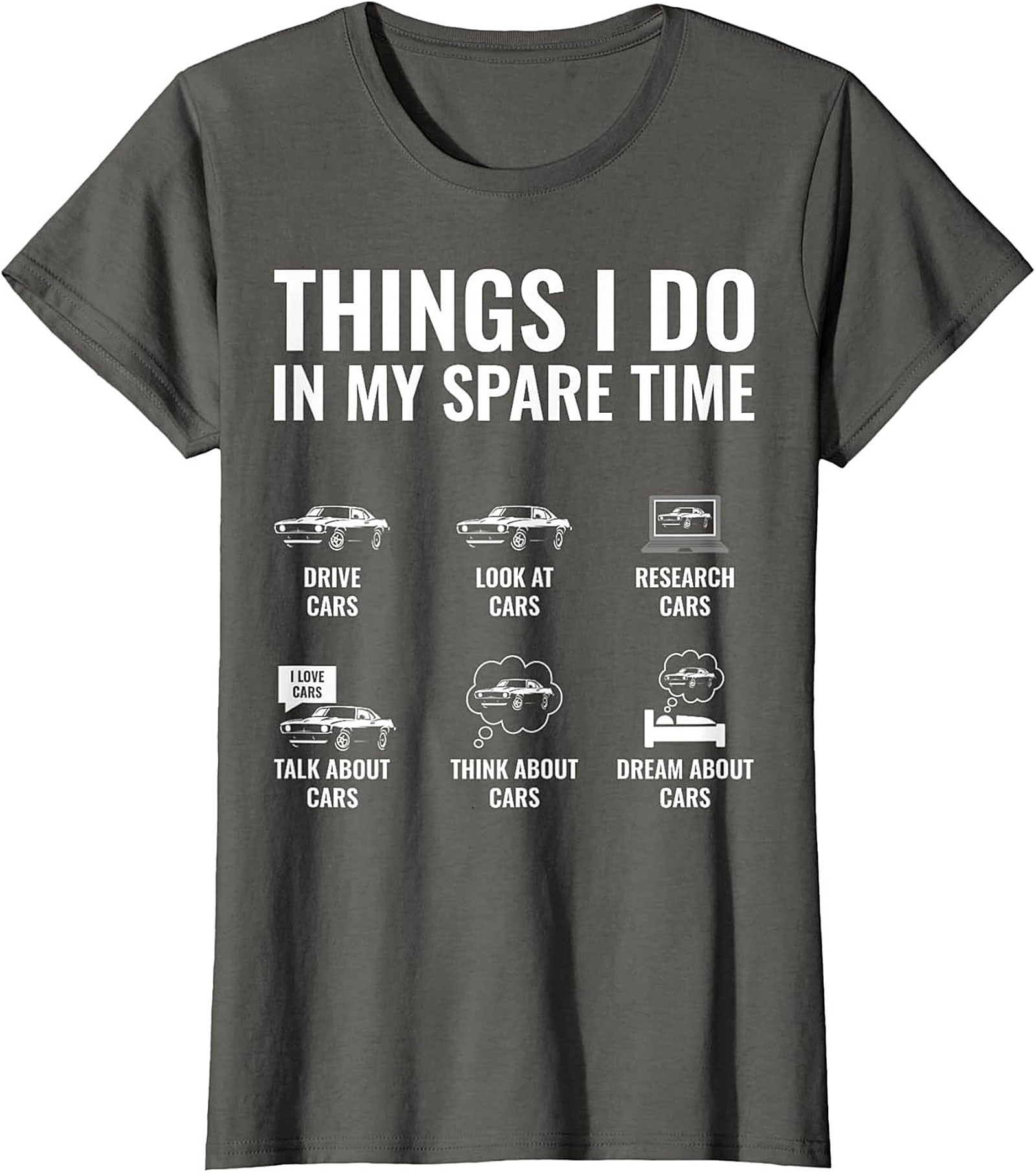 Funny Muscle Car Graphic Tee Classic Car Lover Shirt