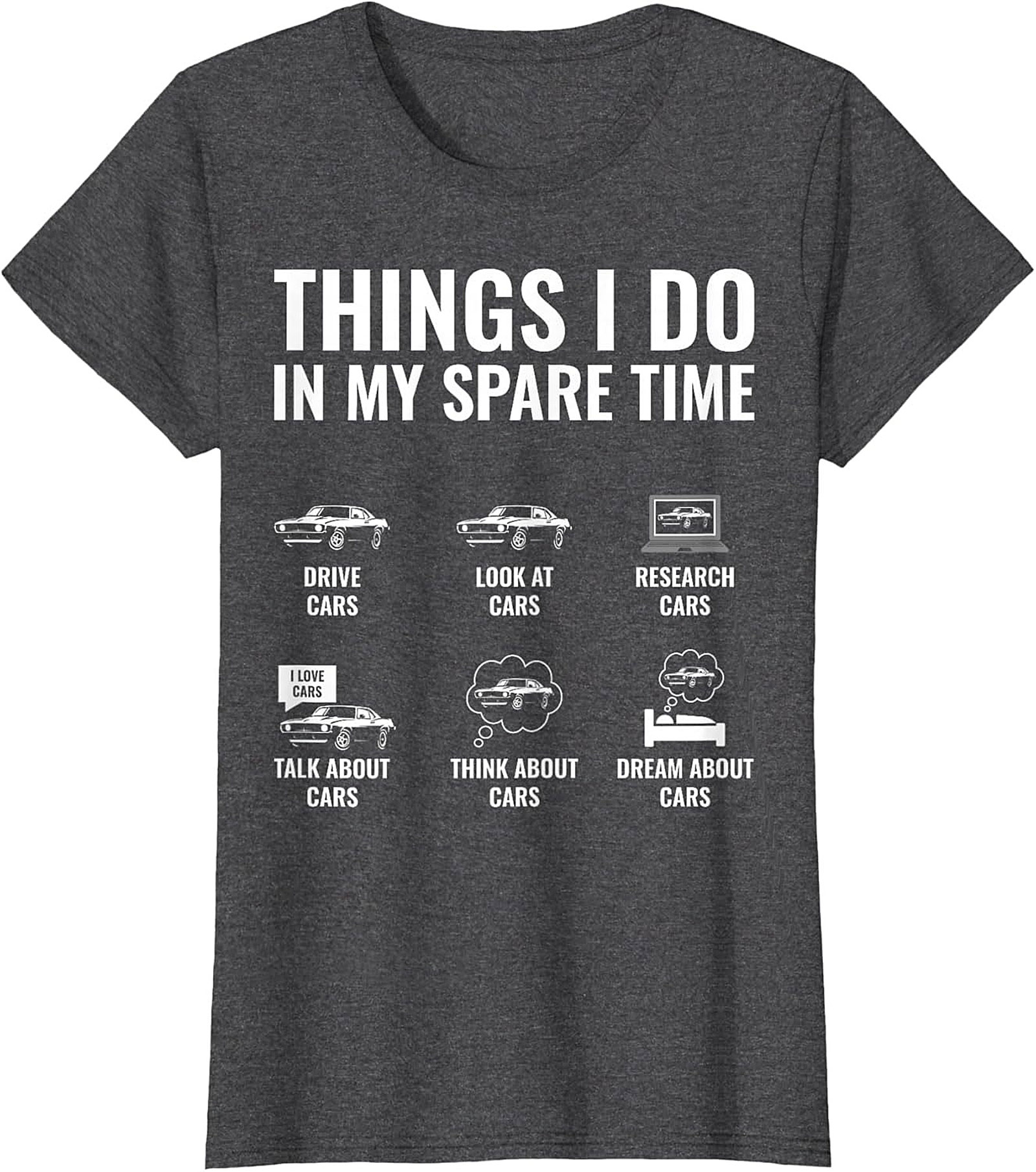 Funny Muscle Car Graphic Tee Classic Car Lover Shirt