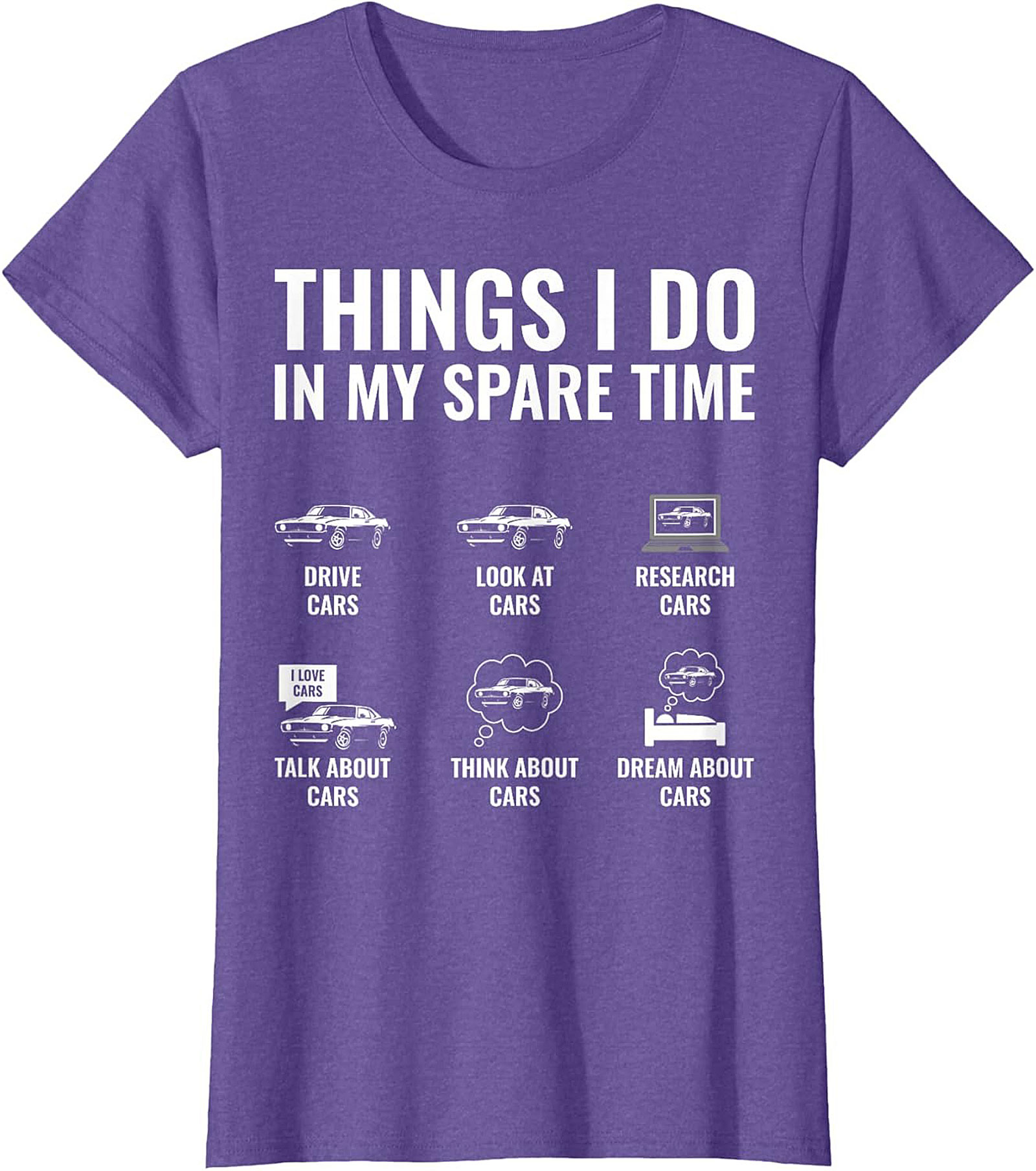 Funny Muscle Car Graphic Tee Classic Car Lover Shirt