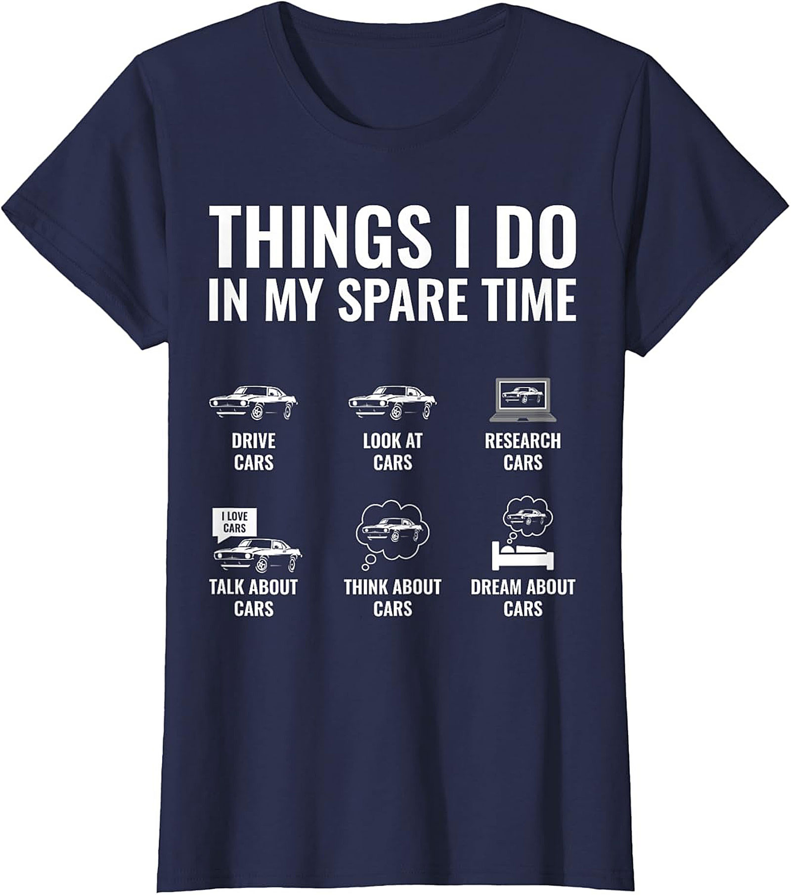 Funny Muscle Car Graphic Tee Classic Car Lover Shirt