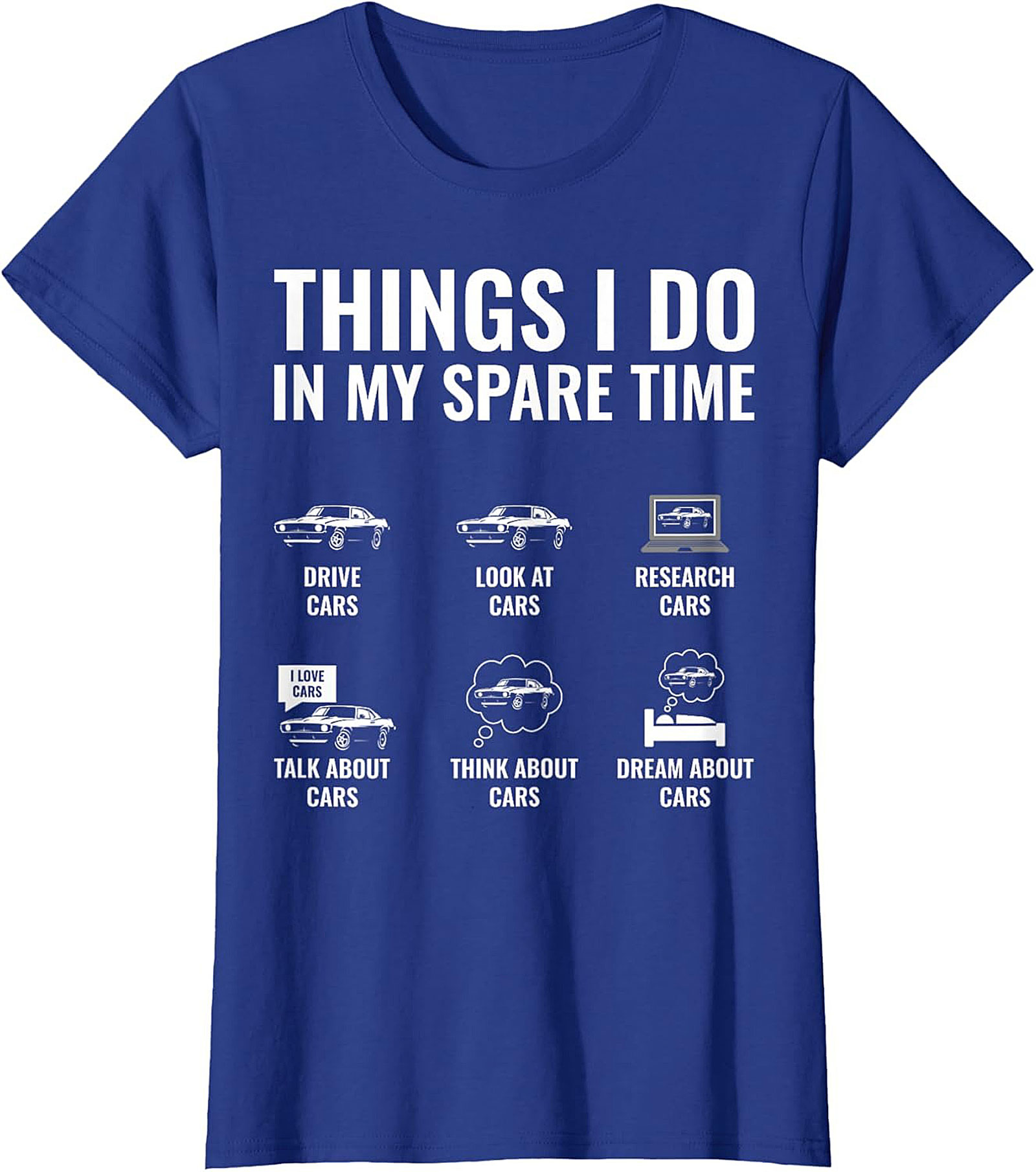 Funny Muscle Car Graphic Tee Classic Car Lover Shirt