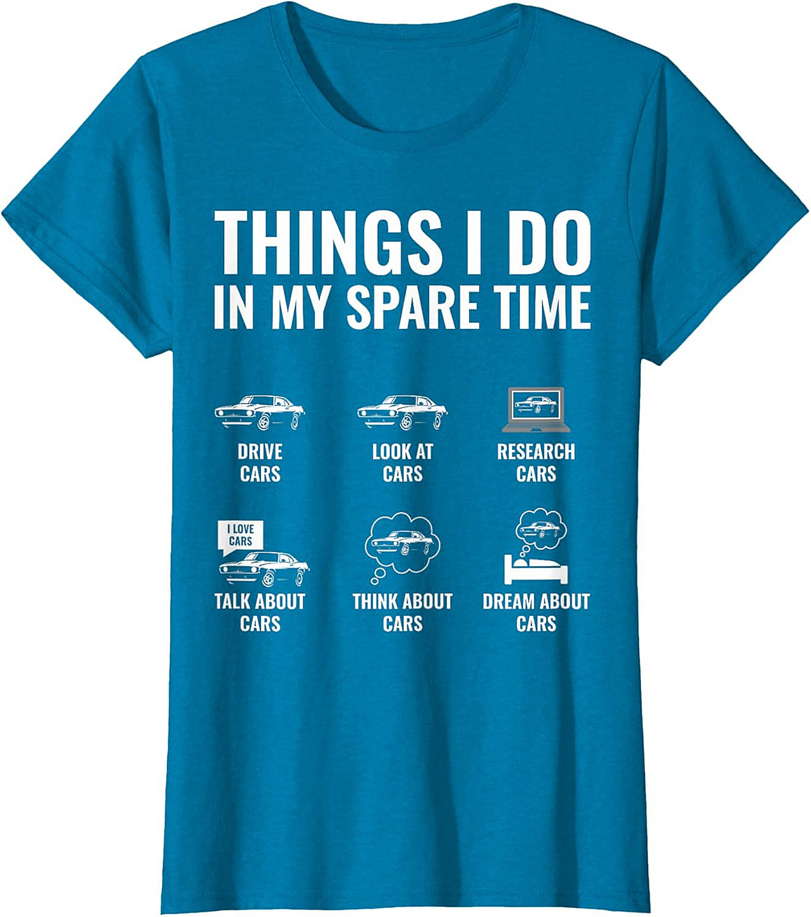 Funny Muscle Car Graphic Tee Classic Car Lover Shirt