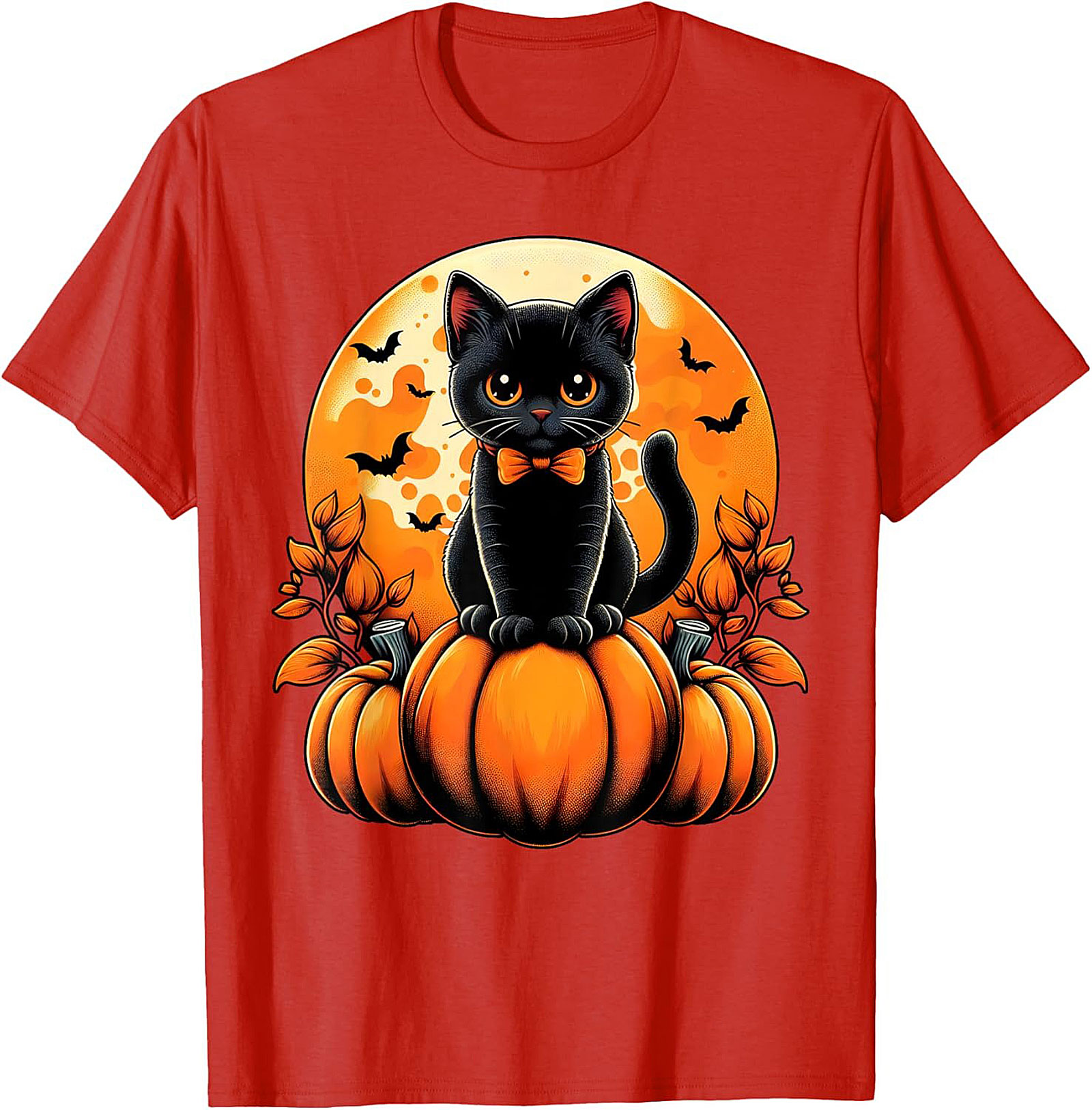 Cute Black Cat Halloween T-shirt | Soft Unisex Tee