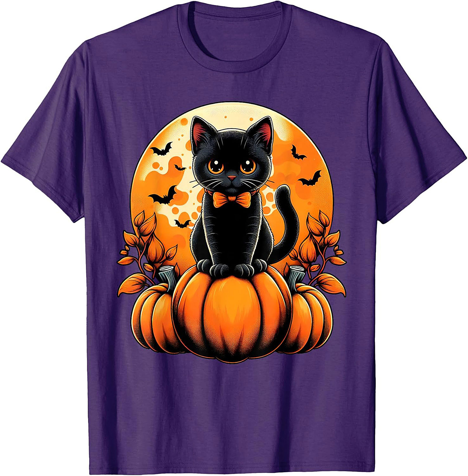 Cute Black Cat Halloween T-shirt | Soft Unisex Tee