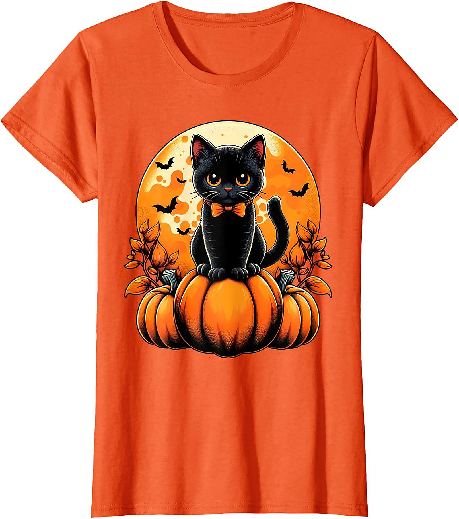 Cute Black Cat Halloween T-shirt | Soft Unisex Tee