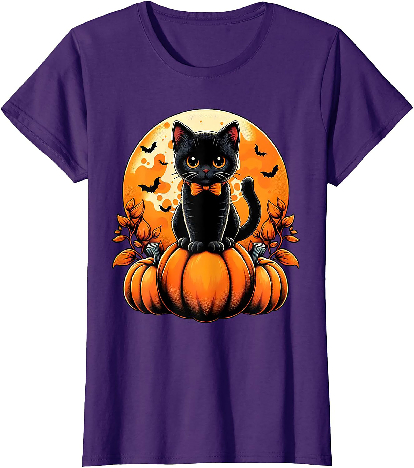 Cute Black Cat Halloween T-shirt | Soft Unisex Tee