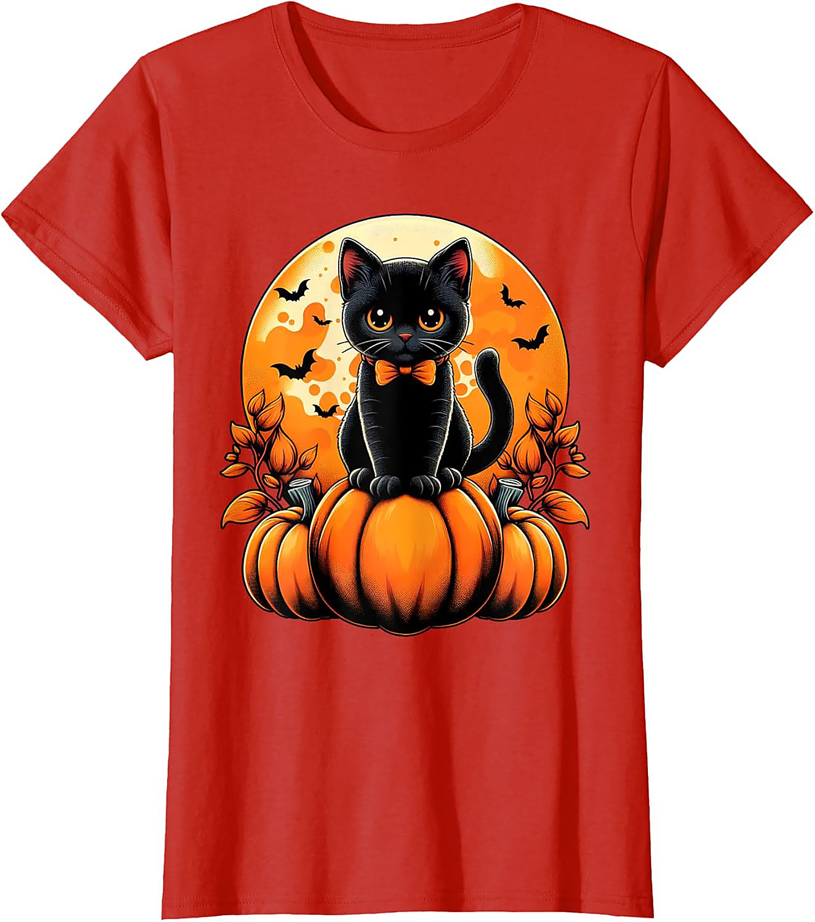 Cute Black Cat Halloween T-shirt | Soft Unisex Tee