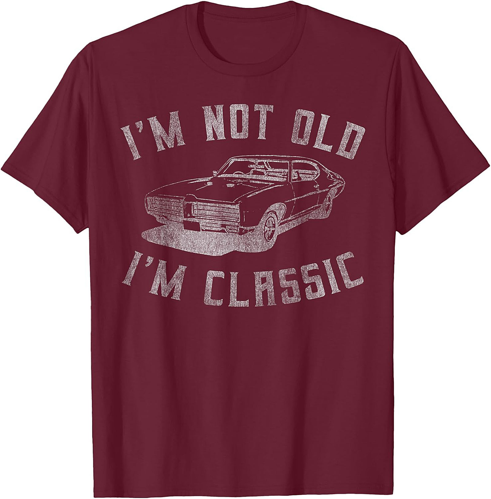 Funny Classic Car Graphic Tee  I'm Not Old I'm Classic