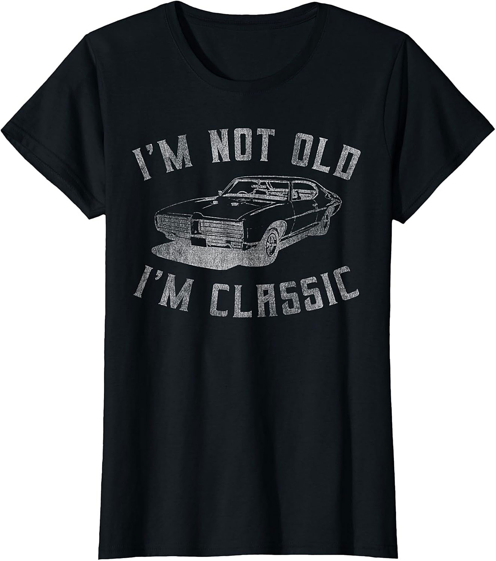 Funny Classic Car Graphic Tee  I'm Not Old I'm Classic