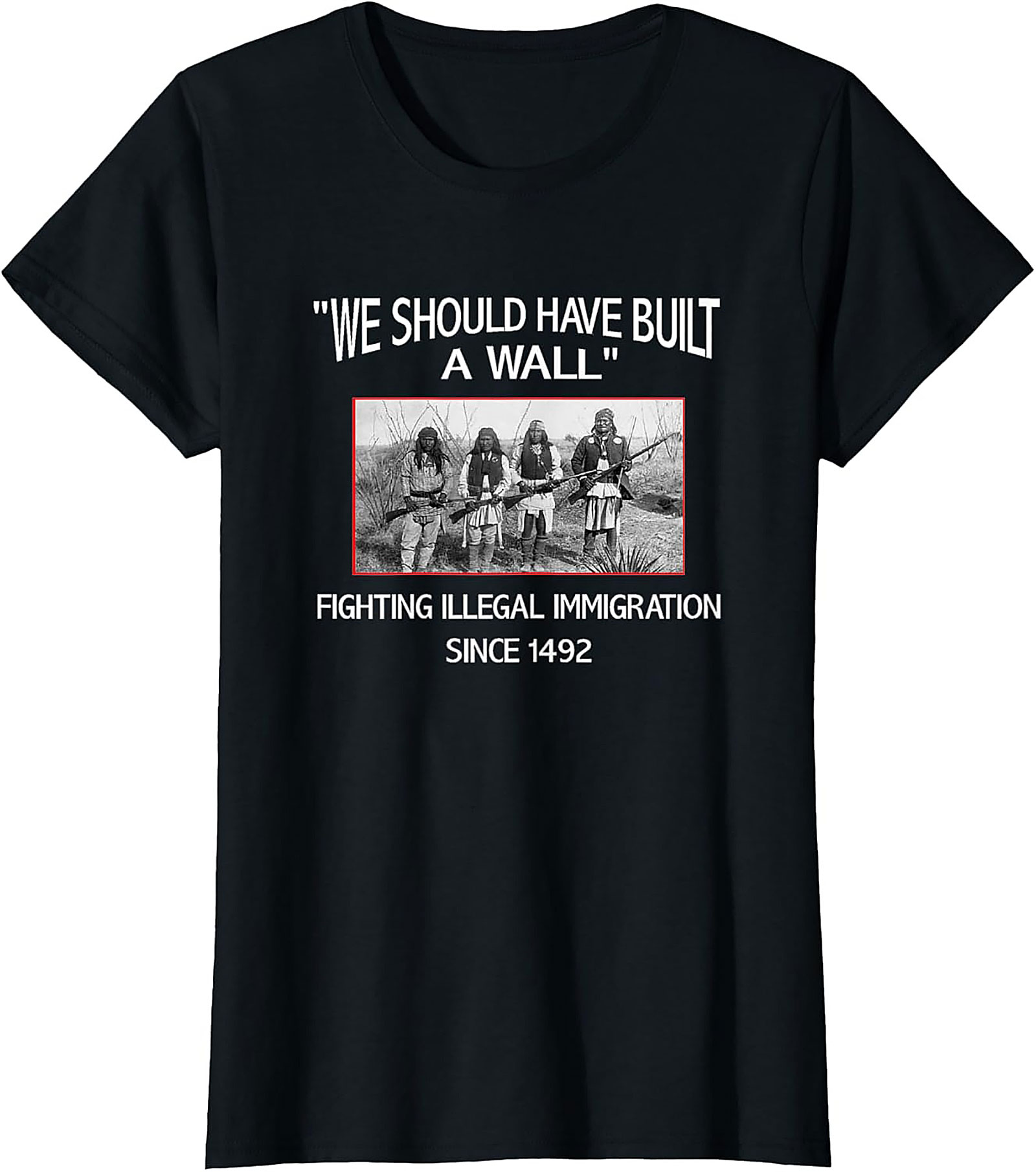 Indigenous History Graphic Tee Satirical Political Shirt