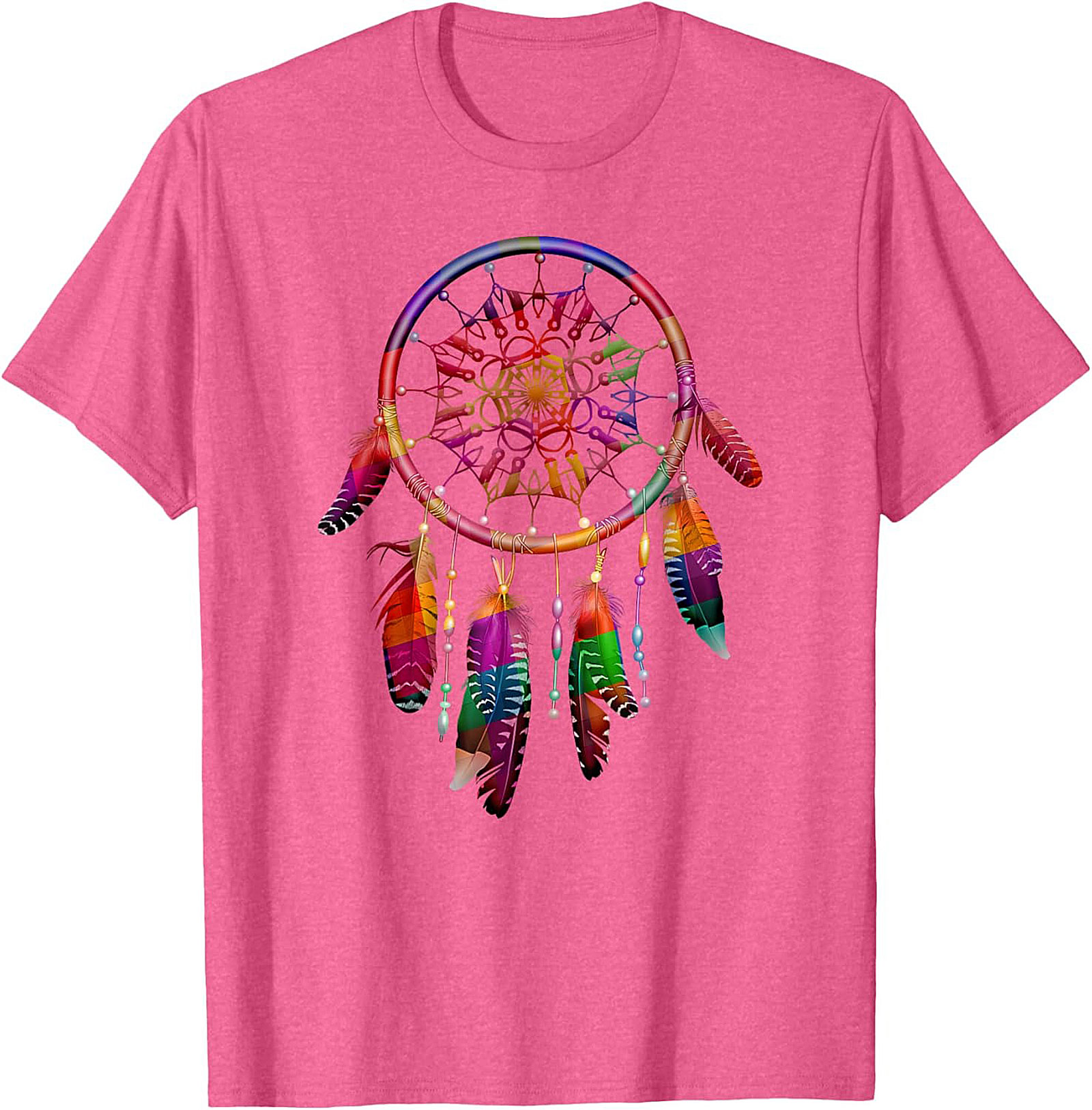 Rainbow Dreamcatcher Graphic Tee Spiritual Unisex Shirt
