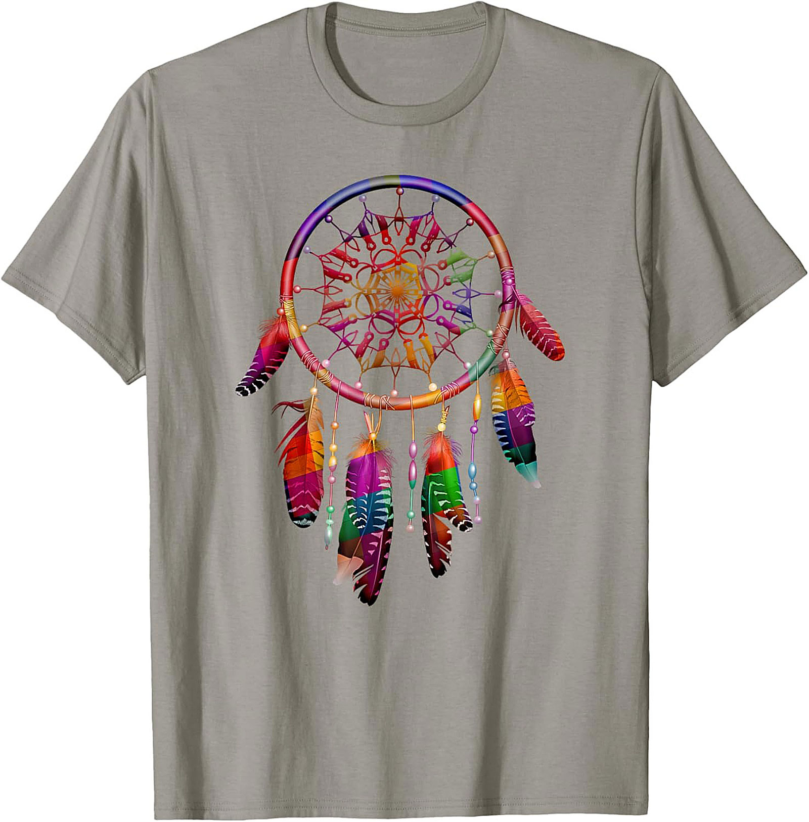 Rainbow Dreamcatcher Graphic Tee Spiritual Unisex Shirt