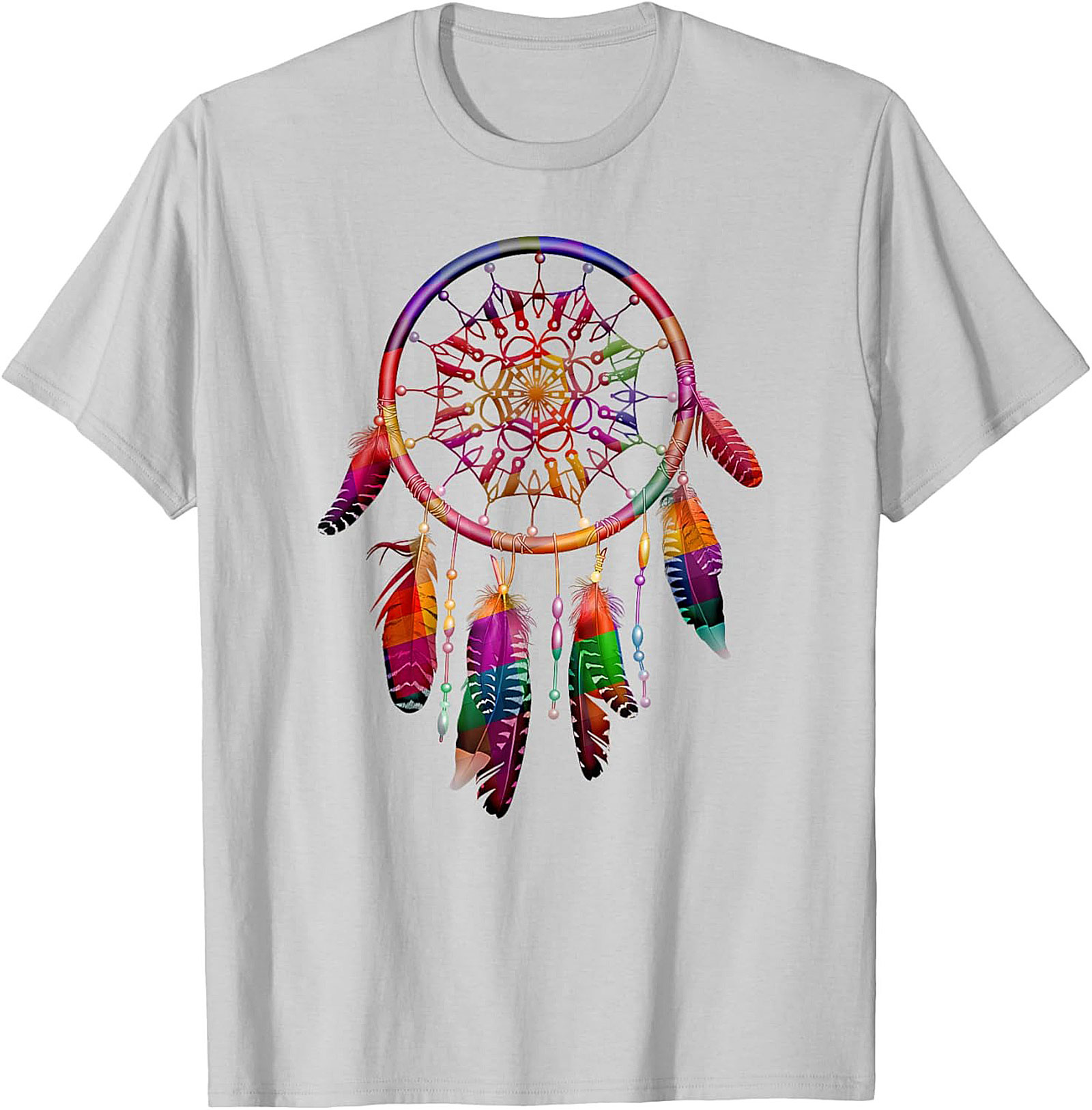 Rainbow Dreamcatcher Graphic Tee Spiritual Unisex Shirt