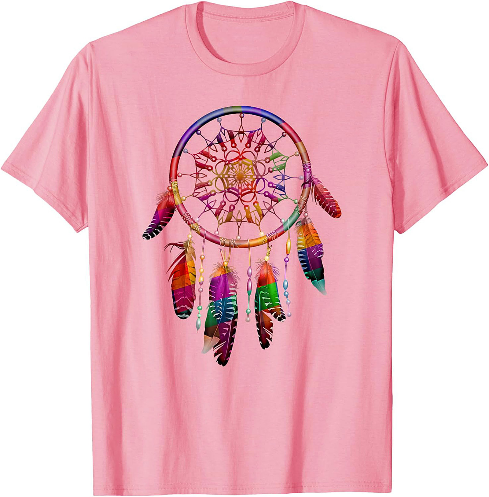 Rainbow Dreamcatcher Graphic Tee Spiritual Unisex Shirt