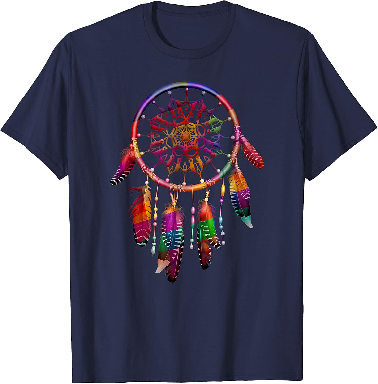 Rainbow Dreamcatcher Graphic Tee Spiritual Unisex Shirt