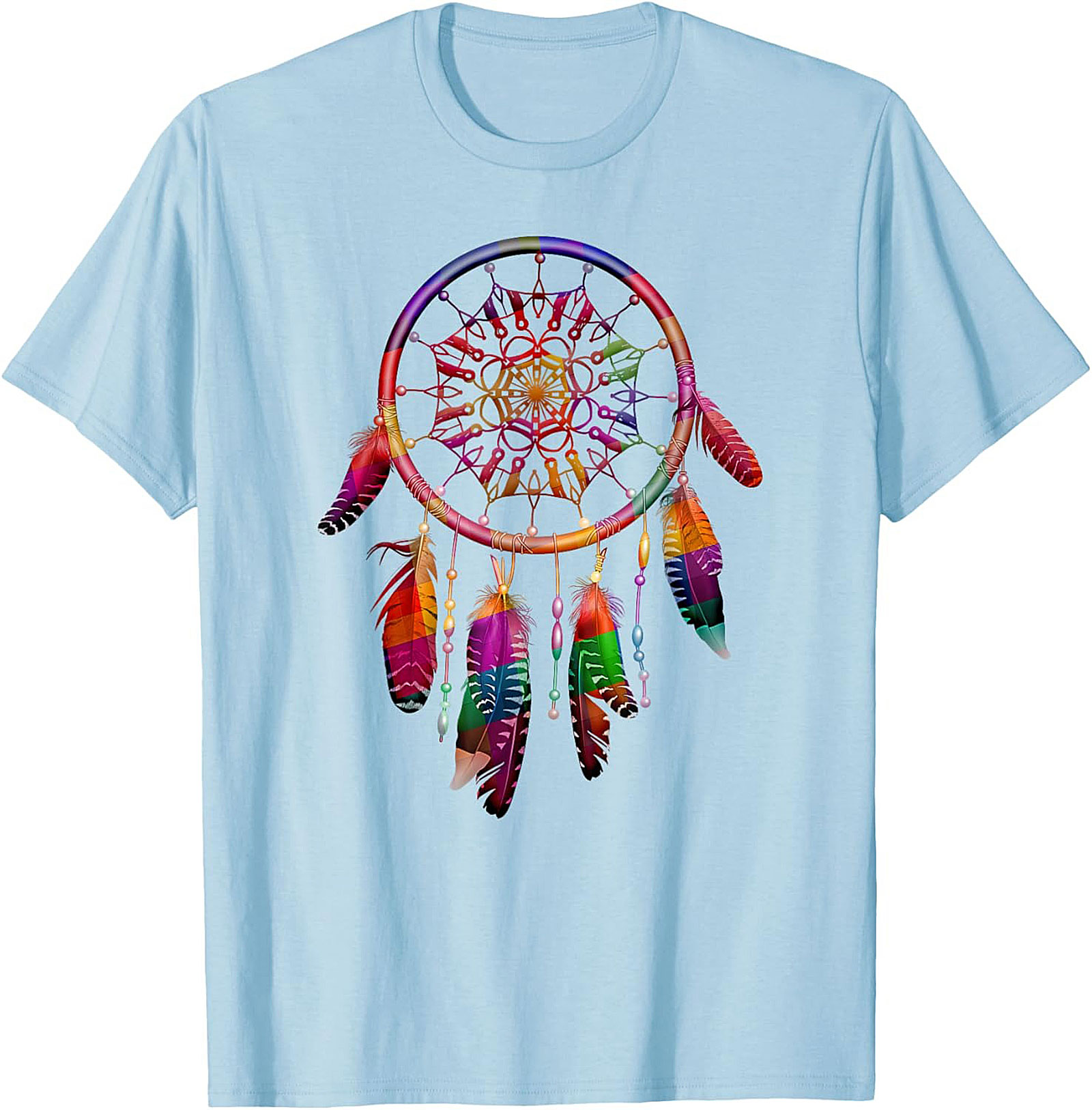 Rainbow Dreamcatcher Graphic Tee Spiritual Unisex Shirt