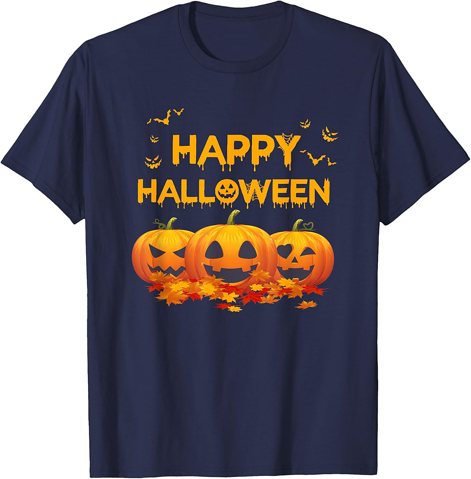 Happy Halloween Jack-o'-Lantern T-shirt | Spooky Graphic Tee