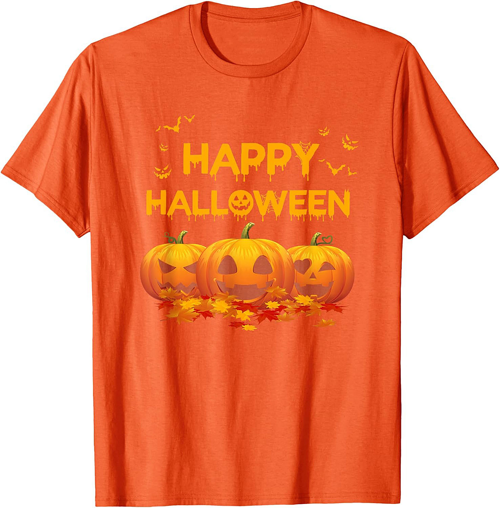 Happy Halloween Jack-o'-Lantern T-shirt | Spooky Graphic Tee
