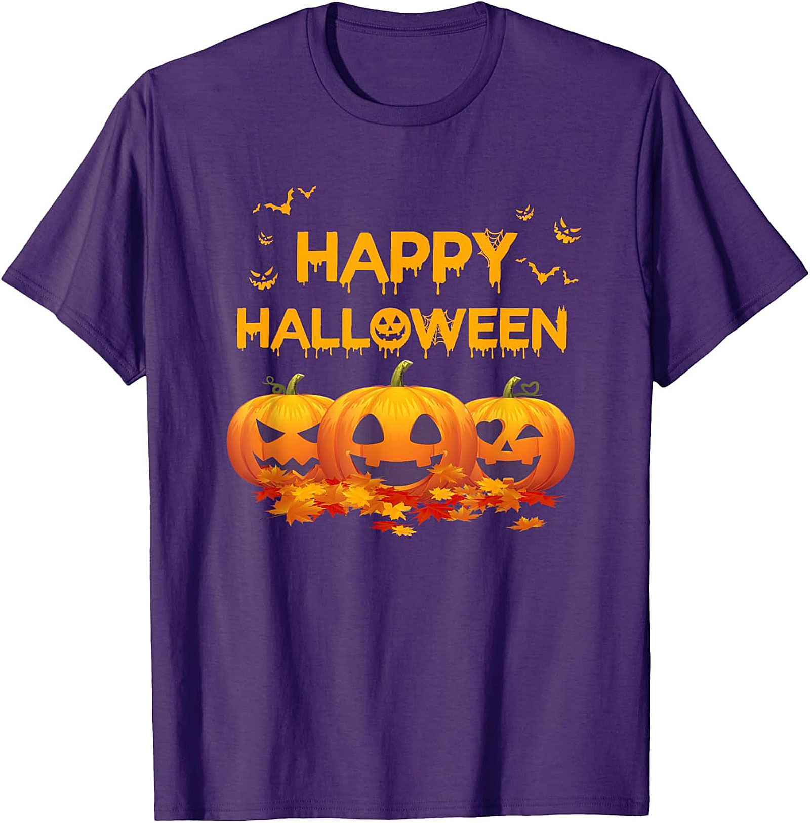 Happy Halloween Jack-o'-Lantern T-shirt | Spooky Graphic Tee