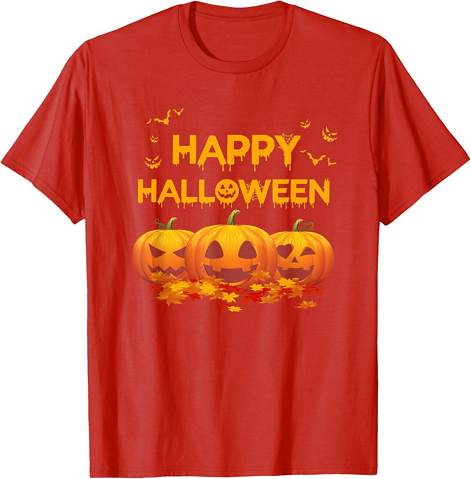 Happy Halloween Jack-o'-Lantern T-shirt | Spooky Graphic Tee